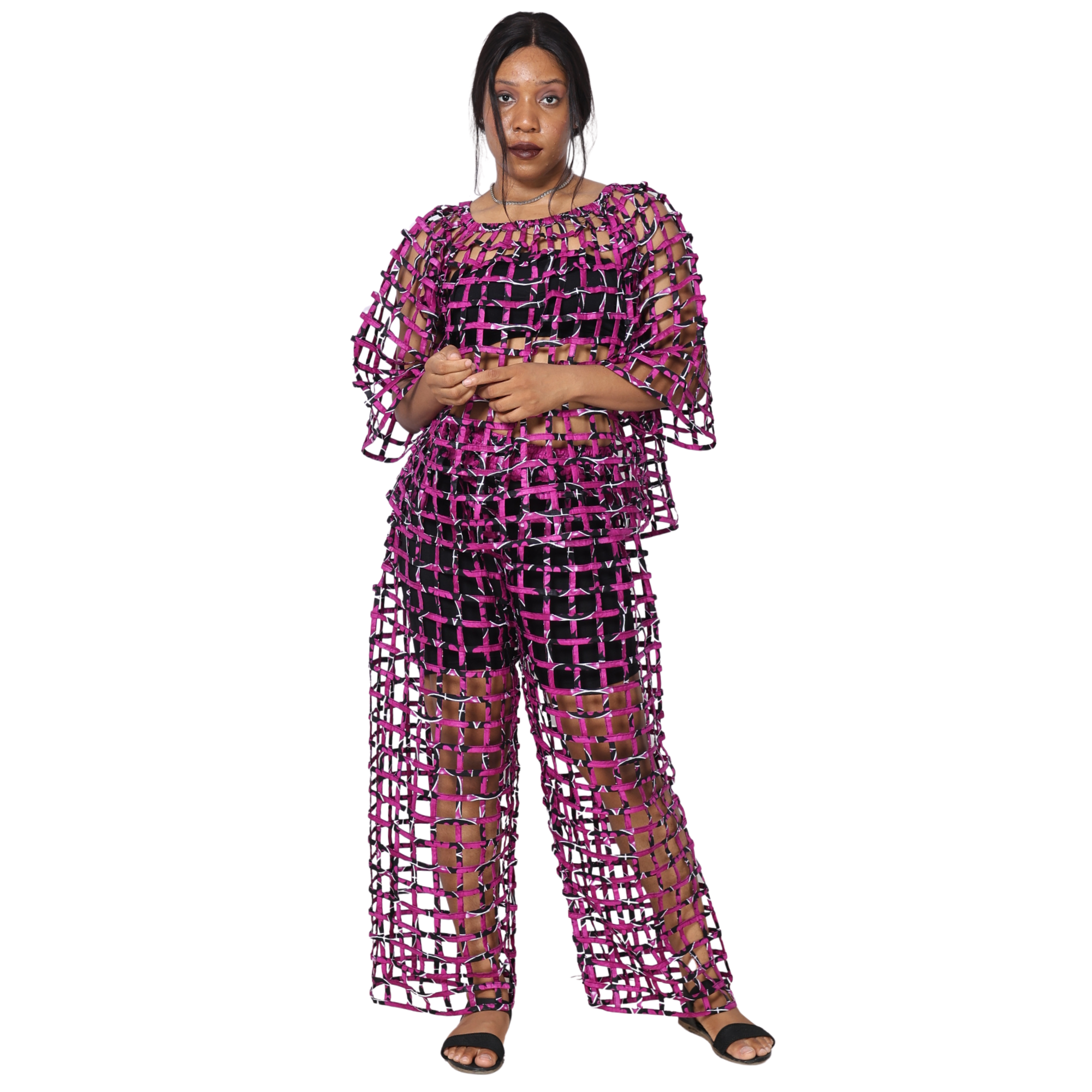 Cage Off Shoulder 2 Pc Set -- ST106-ST107