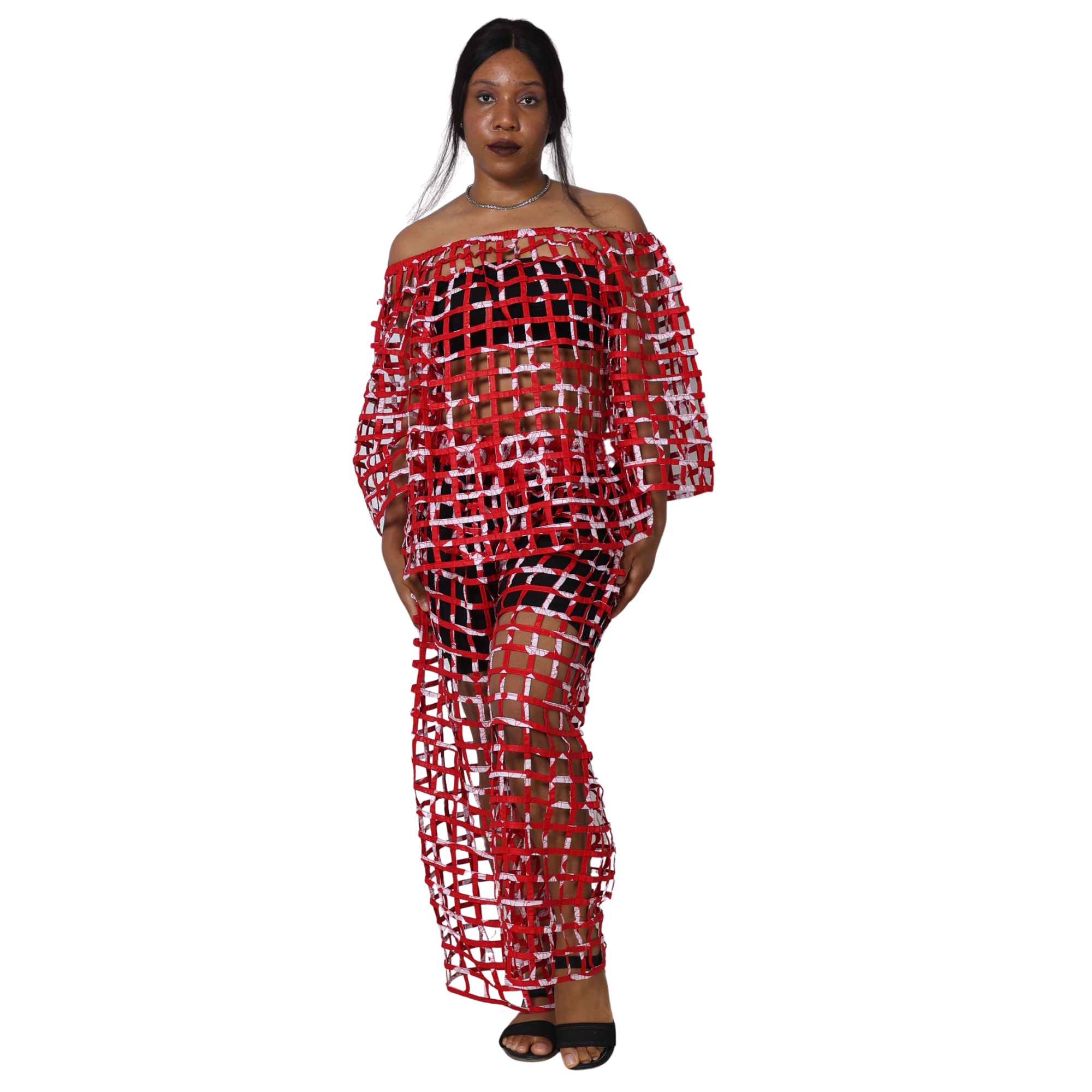 Cage Off Shoulder 2 Pc Set -- ST106-ST107