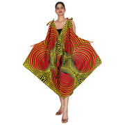 Women's Printed Jumpsuit with Tie Straps FI-3023