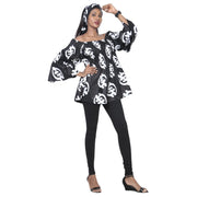 Women's African Off Shoulder Peplum Tunic -- FI-2039