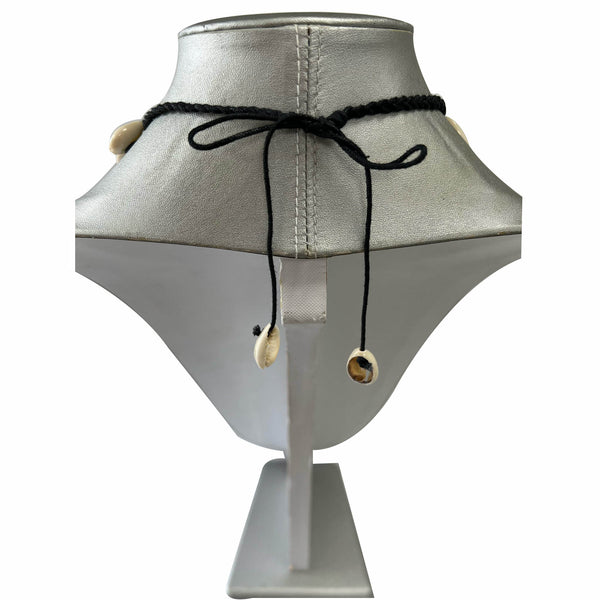 African Single Line Cowrie Shell Necklace -- SET OF DOZEN ONLY