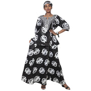 Women's Heavy Embroidery Skirt Set -- FI-4016