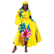 Women's Floral Print Wrap Dress -- FI-56 FS