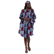 Women's Off Shoulder Short Dress with Ruffle Sleeves -- FI-3006