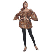 Women's African Off Shoulder Peplum Tunic -- FI-2039