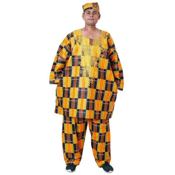 Men's Printed King Size Pant Set -- FI-20082