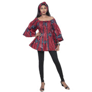 Women's African Off Shoulder Peplum Tunic -- FI-2039