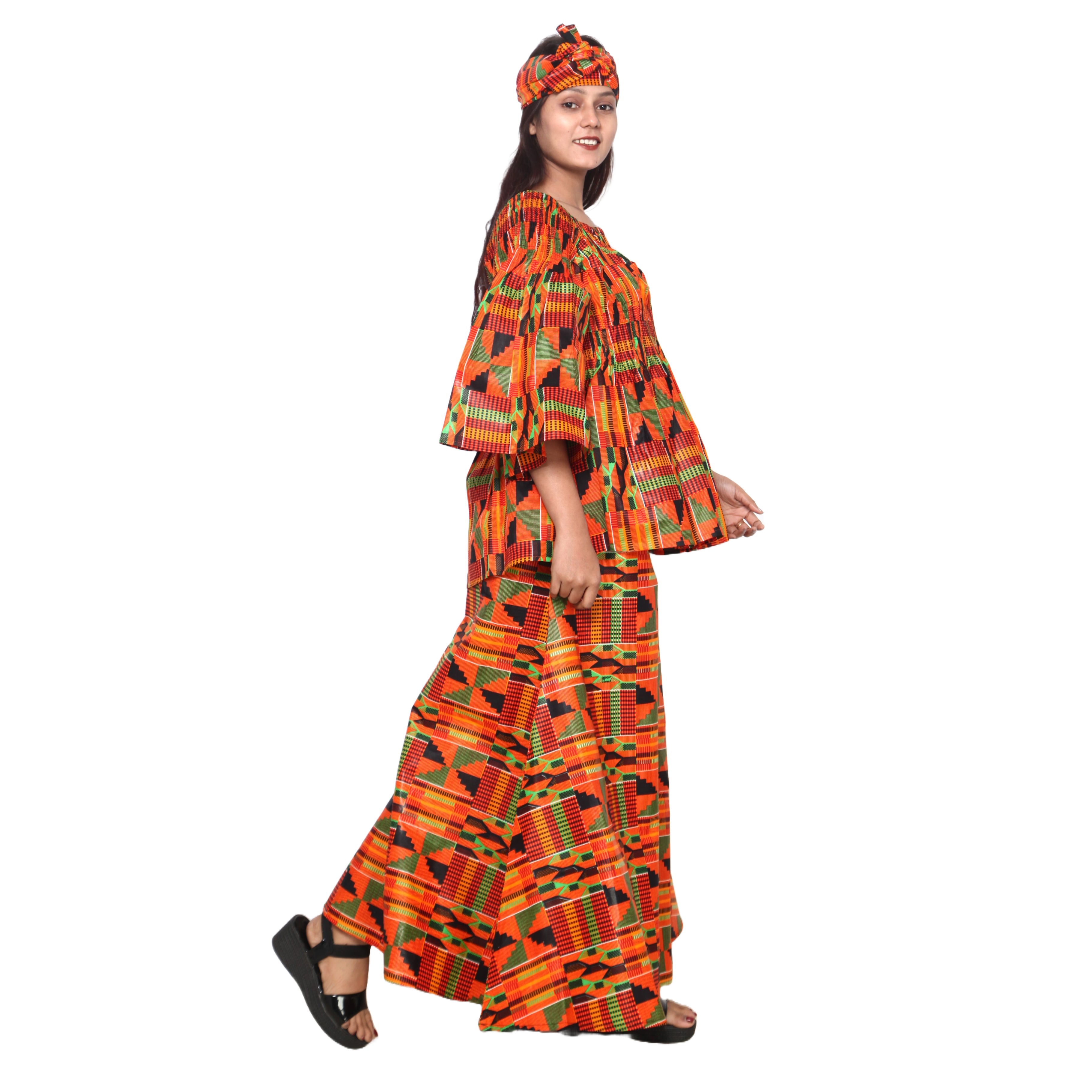 Peplum Tunic Top with Matching Palazzo Pants -- FI-50 and FI-2039 SET