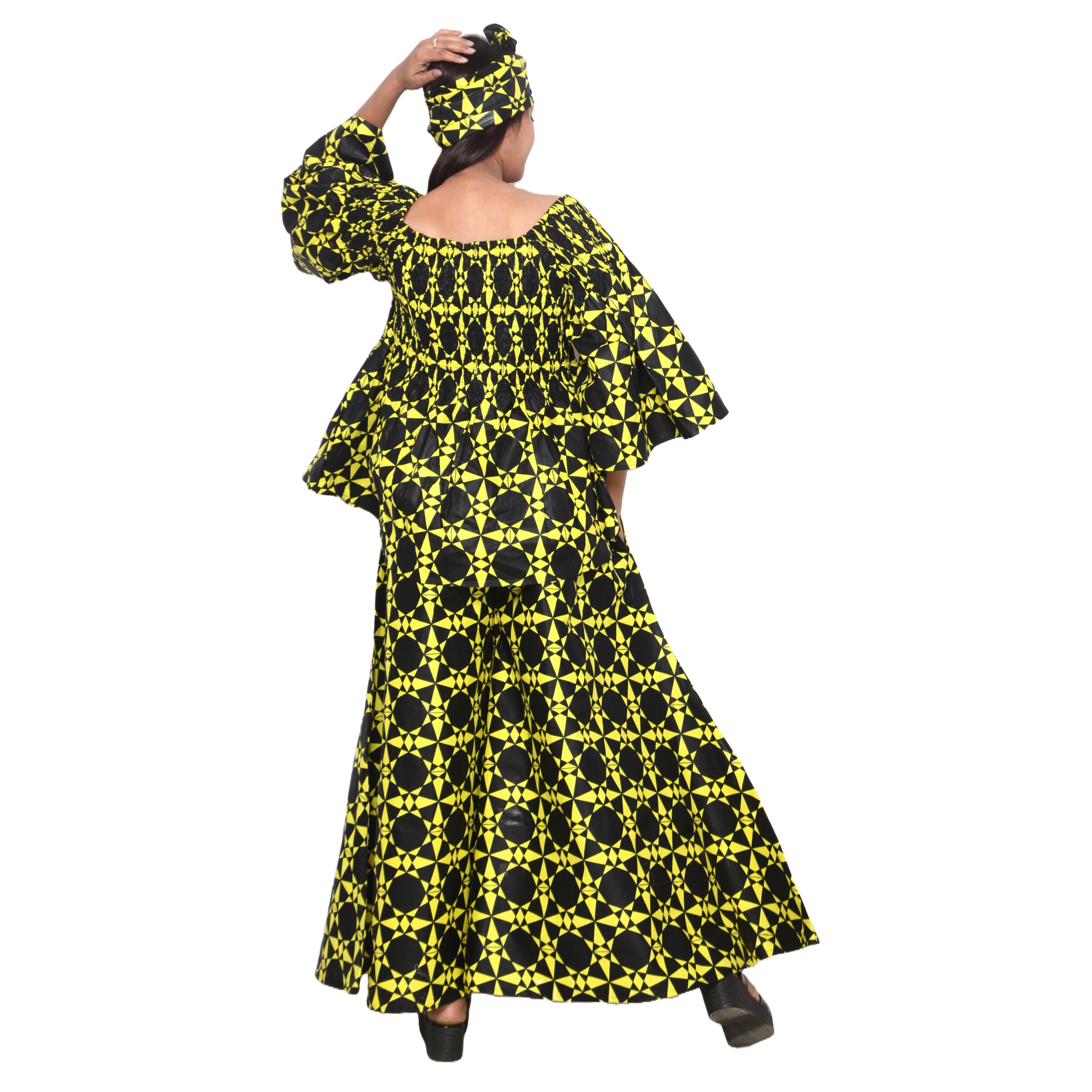 Peplum Tunic Top with Matching Palazzo Pants -- FI-50 and FI-2039 SET