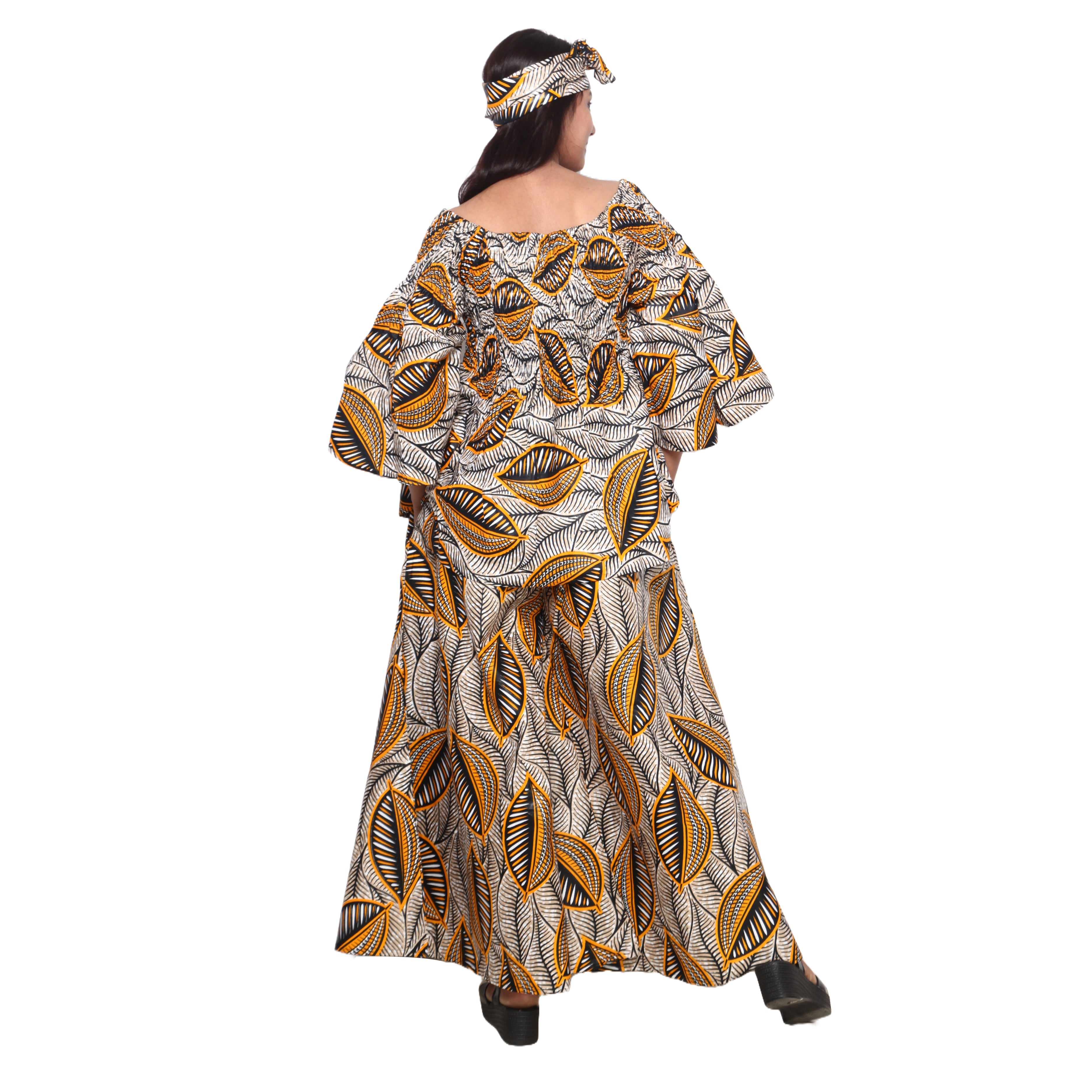 Peplum Tunic Top with Matching Palazzo Pants -- FI-50 and FI-2039 SET