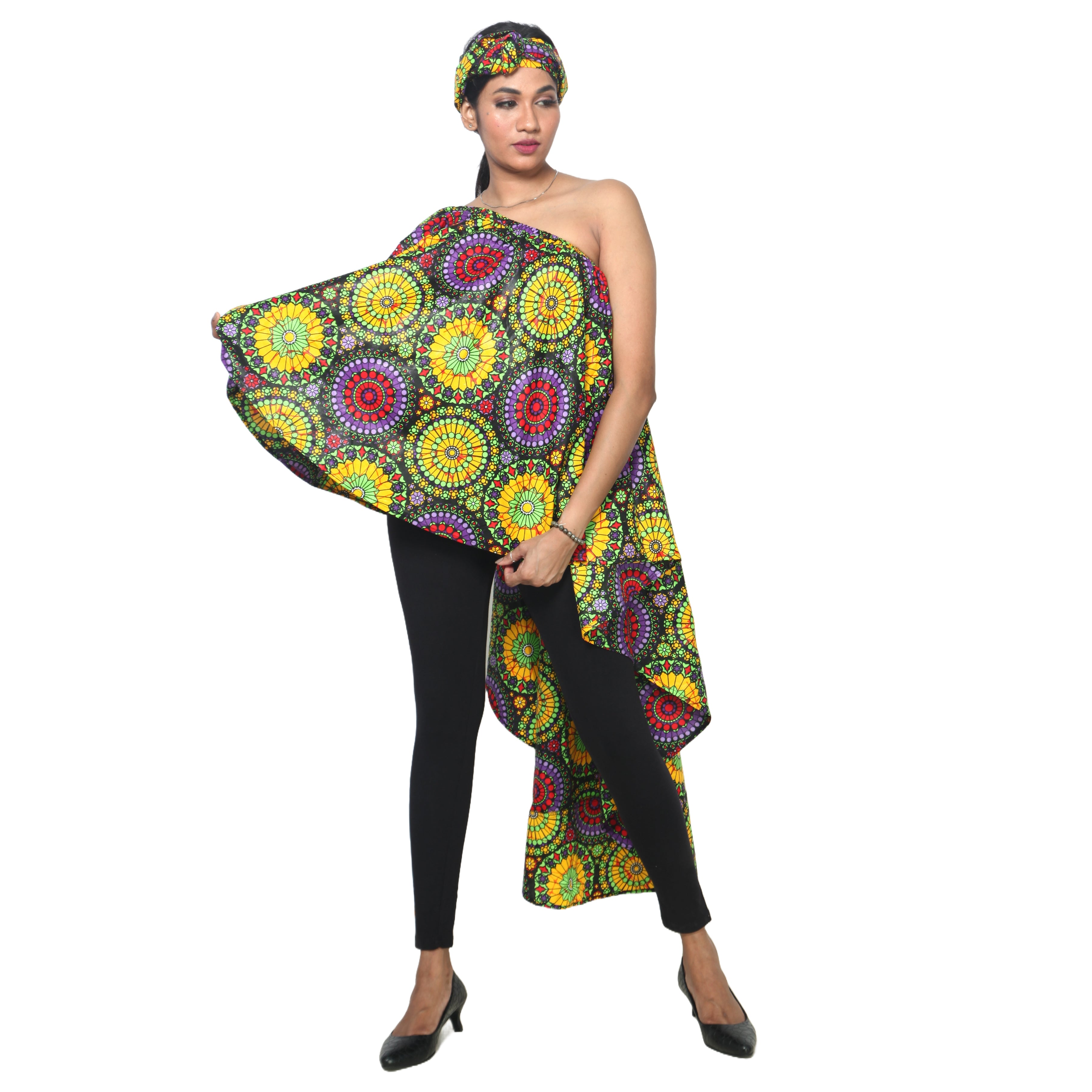 Women's Hi-Low Drop Shoulder Top - FI-3074