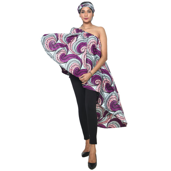 Women's Hi-Low Drop Shoulder Top - FI-3074