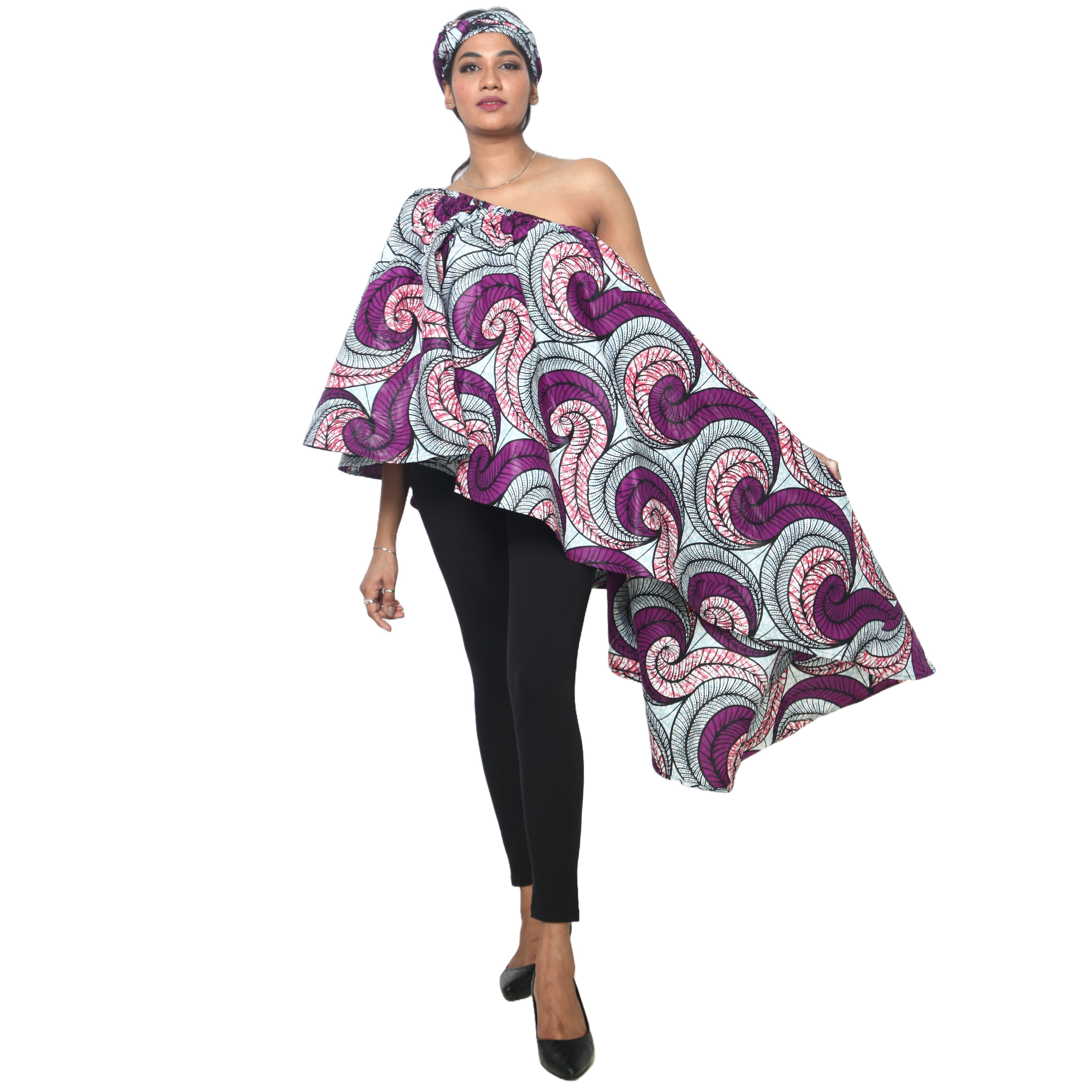 Women's Hi-Low Drop Shoulder Top - FI-3074