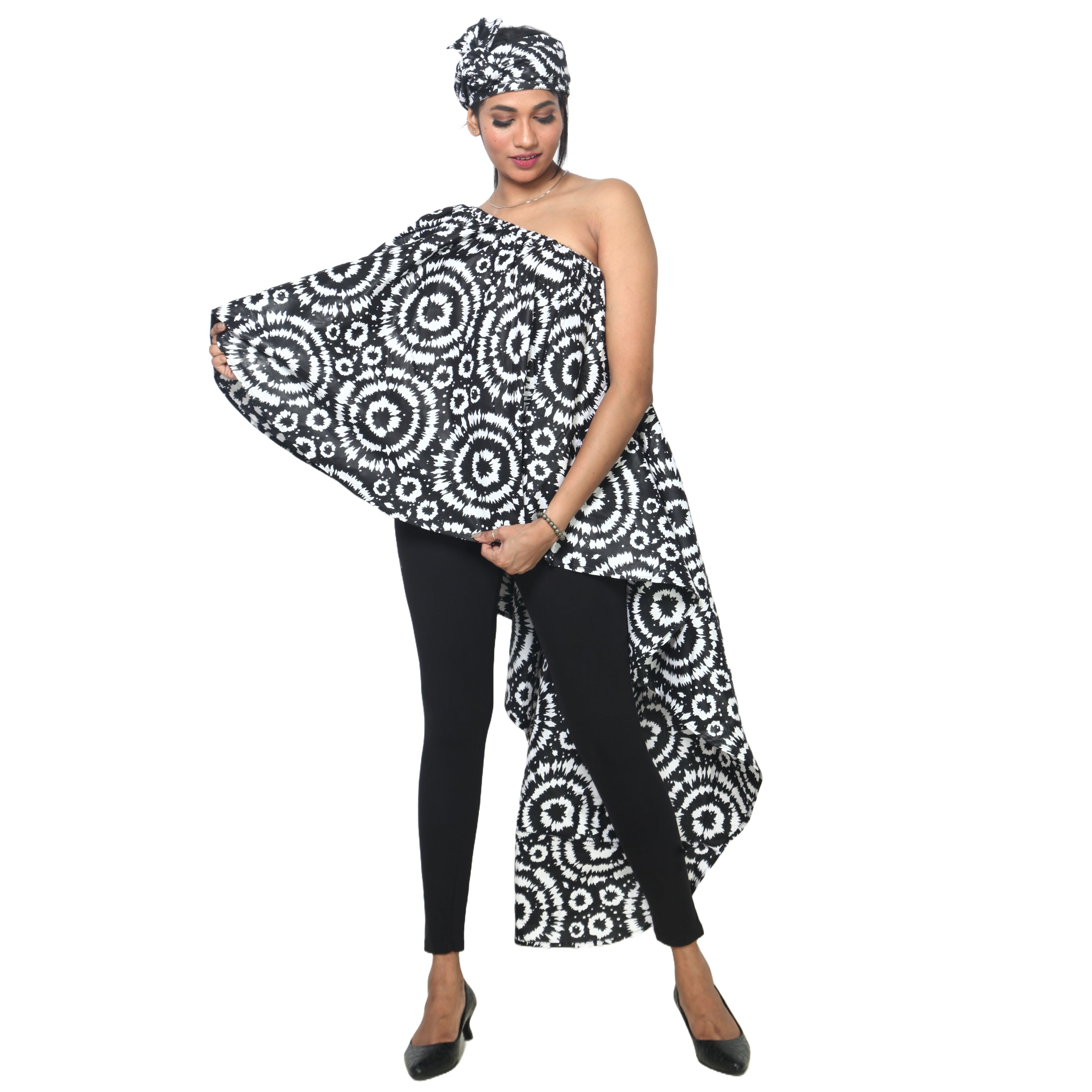 Women's Hi-Low Drop Shoulder Top - FI-3074