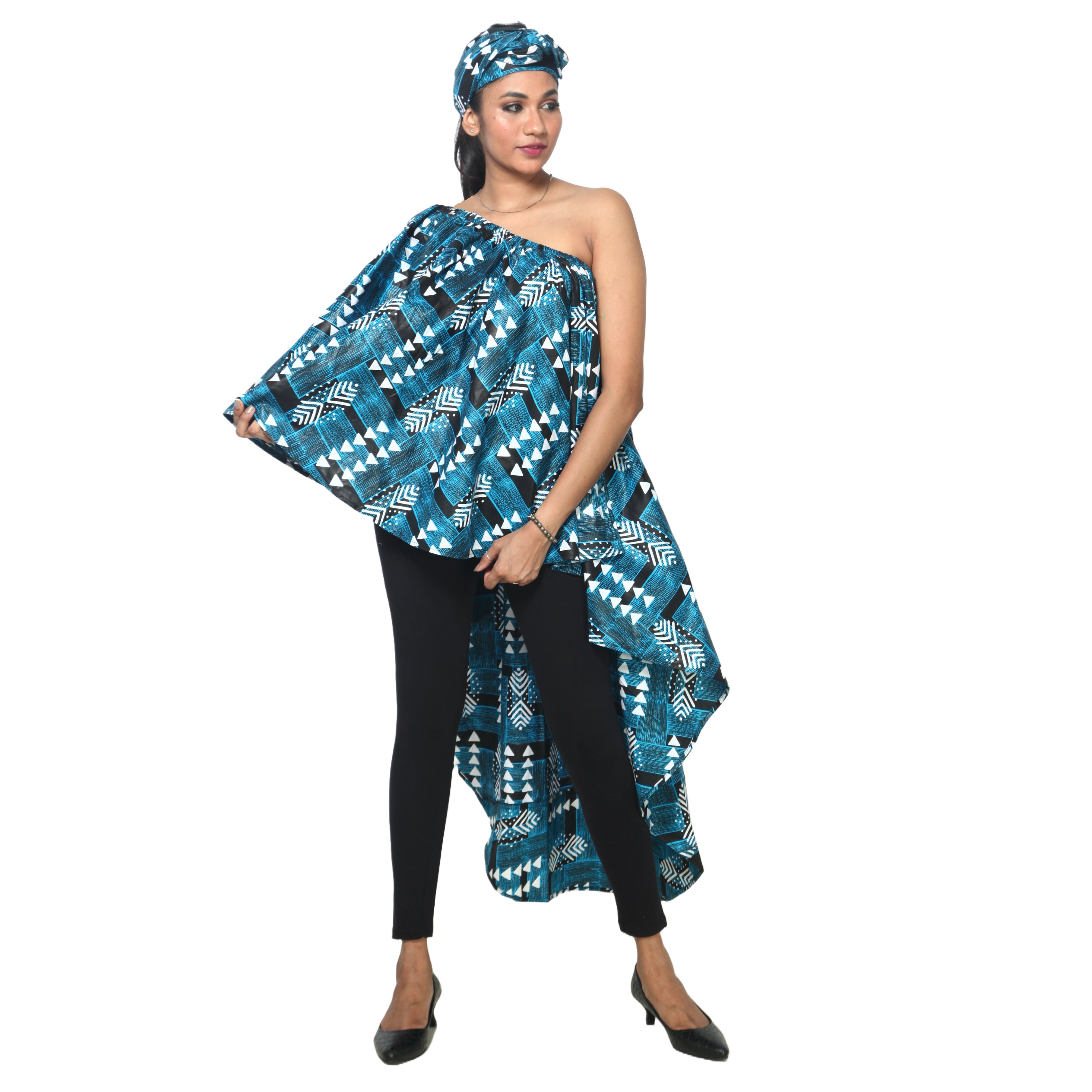 Women's Hi-Low Drop Shoulder Top - FI-3074