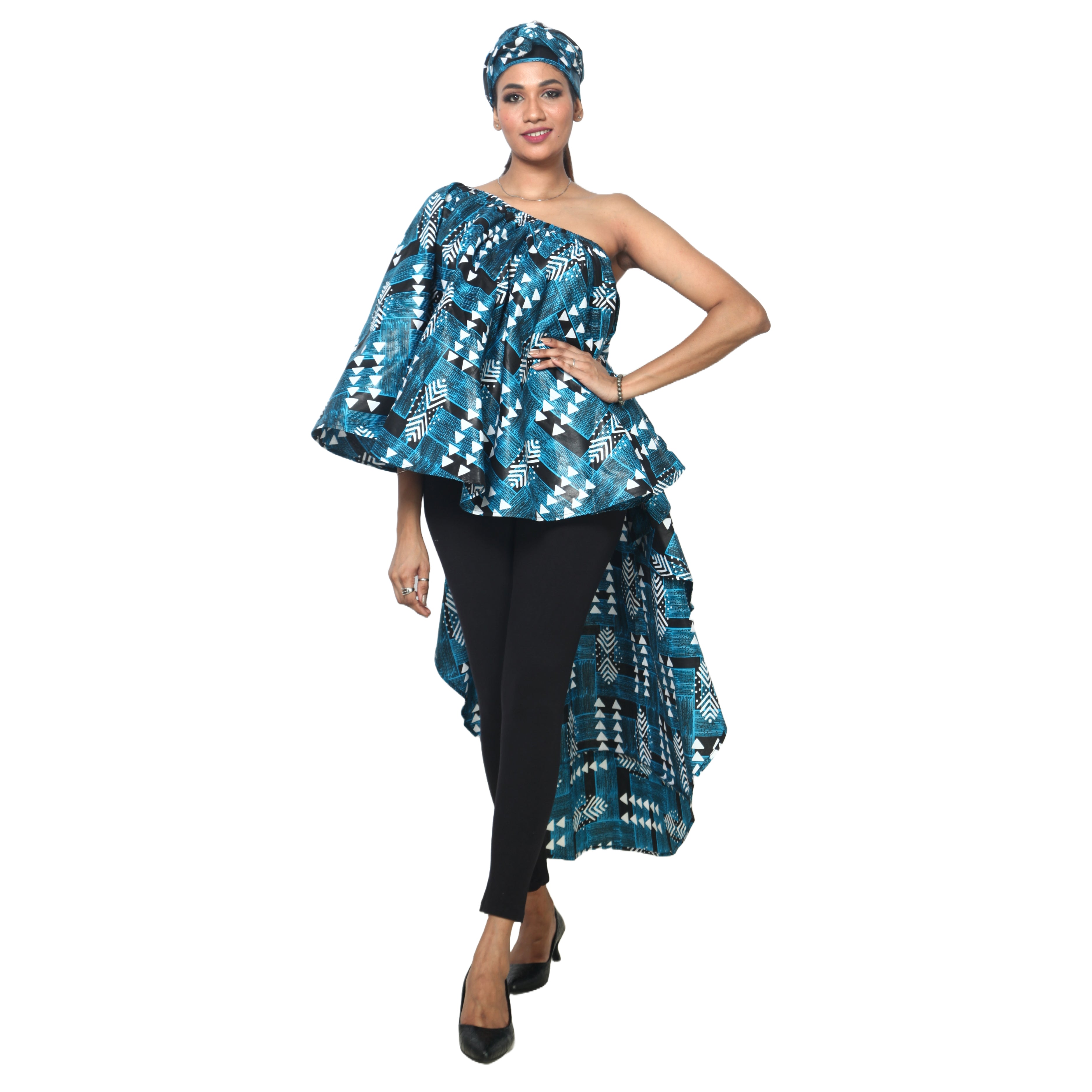 Women's Hi-Low Drop Shoulder Top - FI-3074