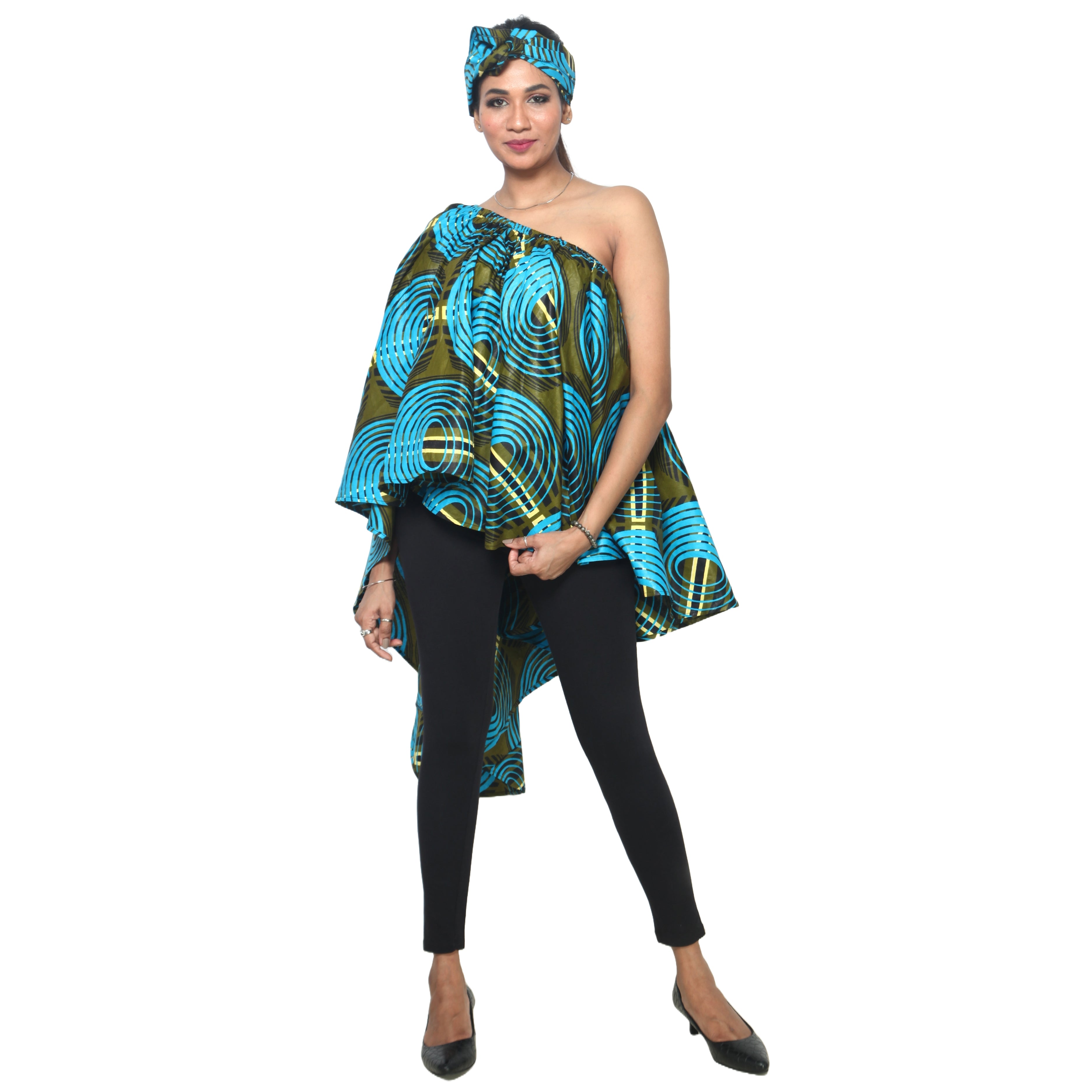 Women's Hi-Low Drop Shoulder Top - FI-3074