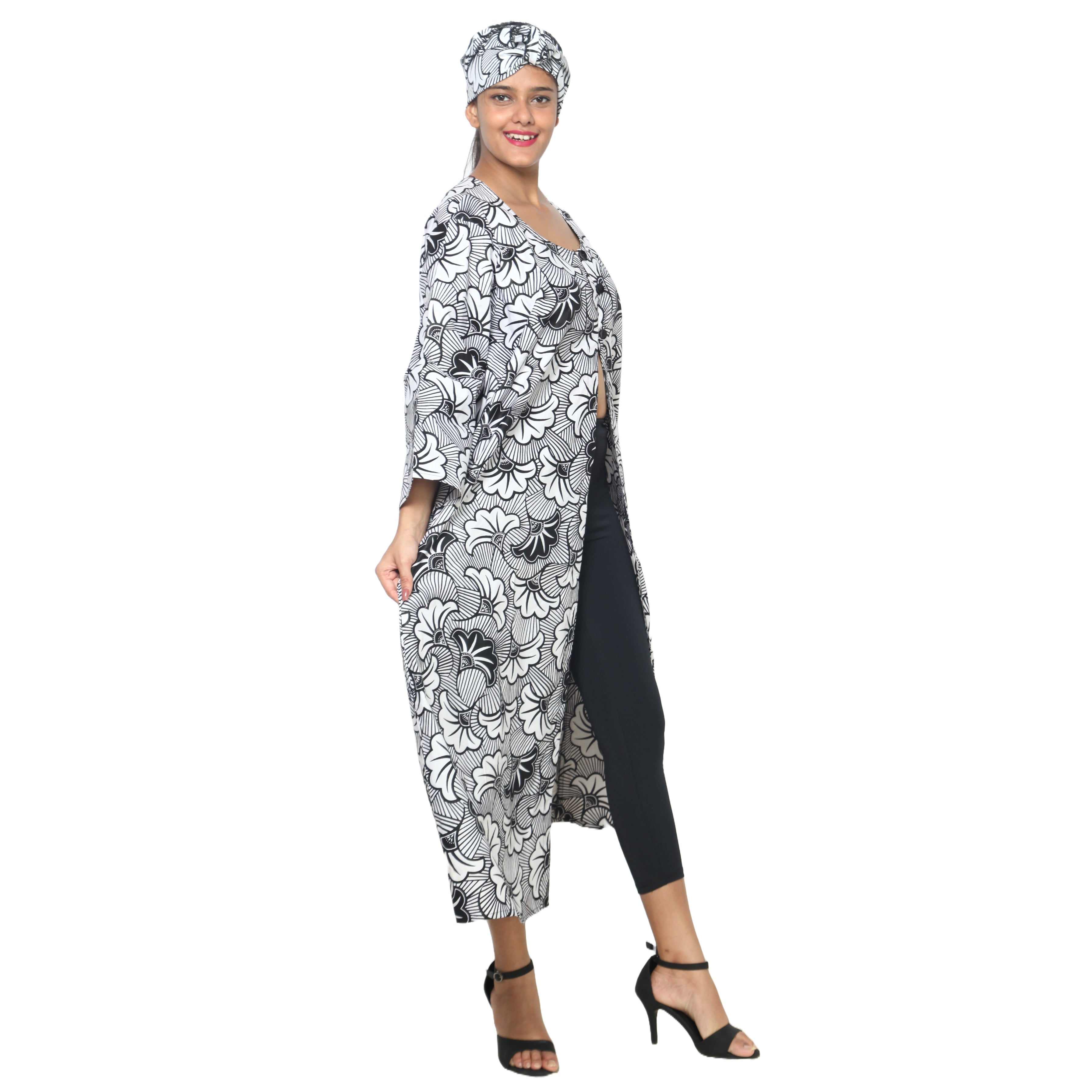 Women's Long Open Jacket -- FI-50023