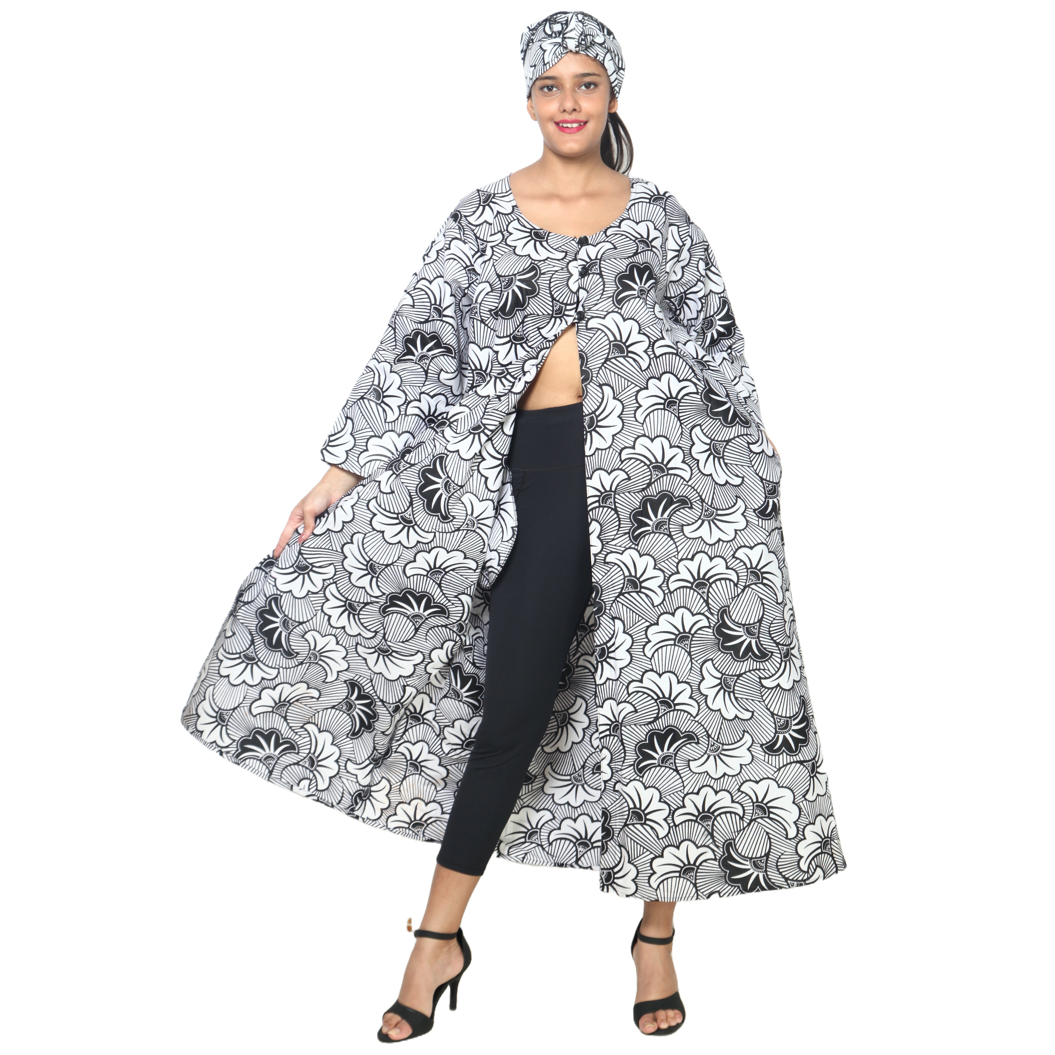 Women's Long Open Jacket -- FI-50023