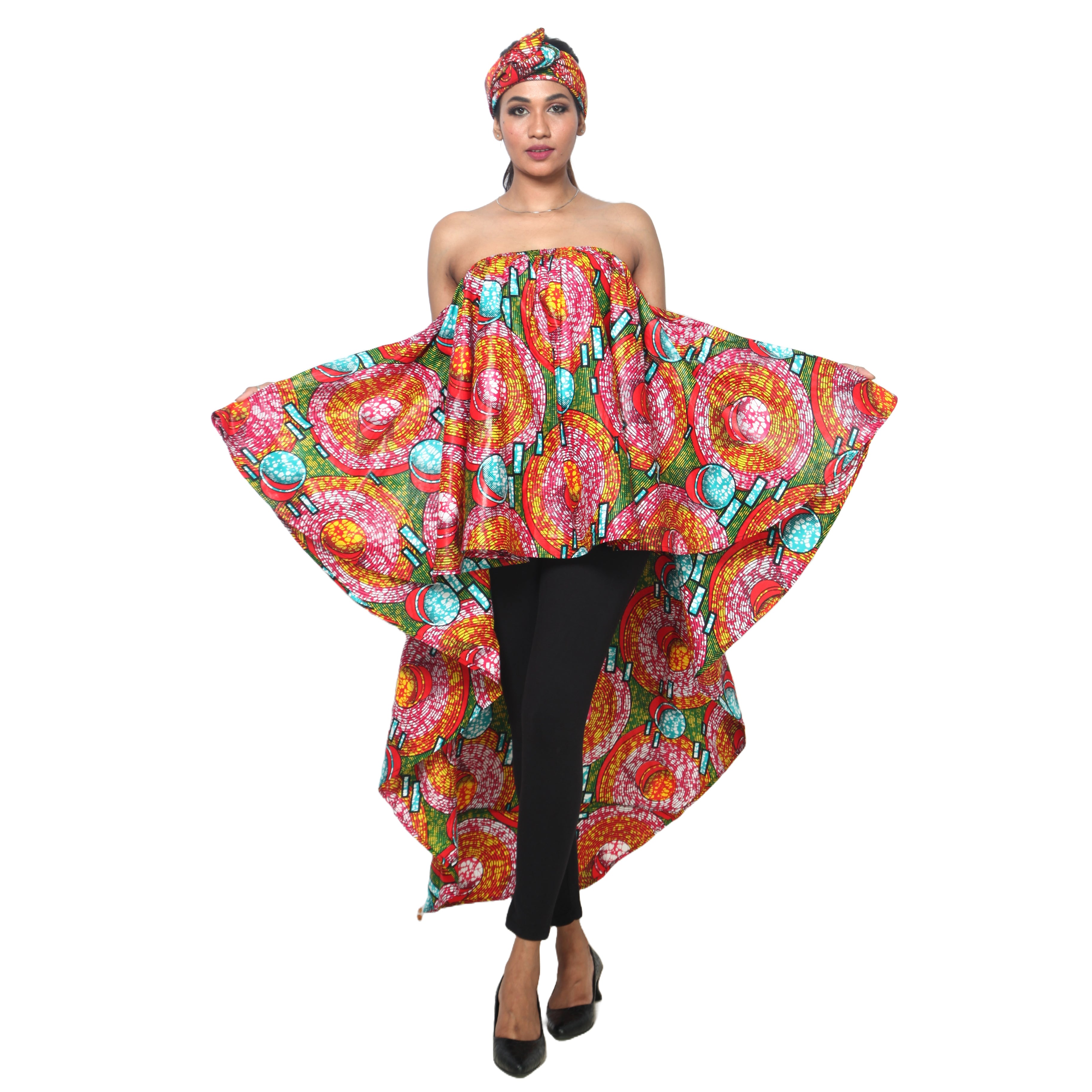 Women's Hi-Low Drop Shoulder Top - FI-3074