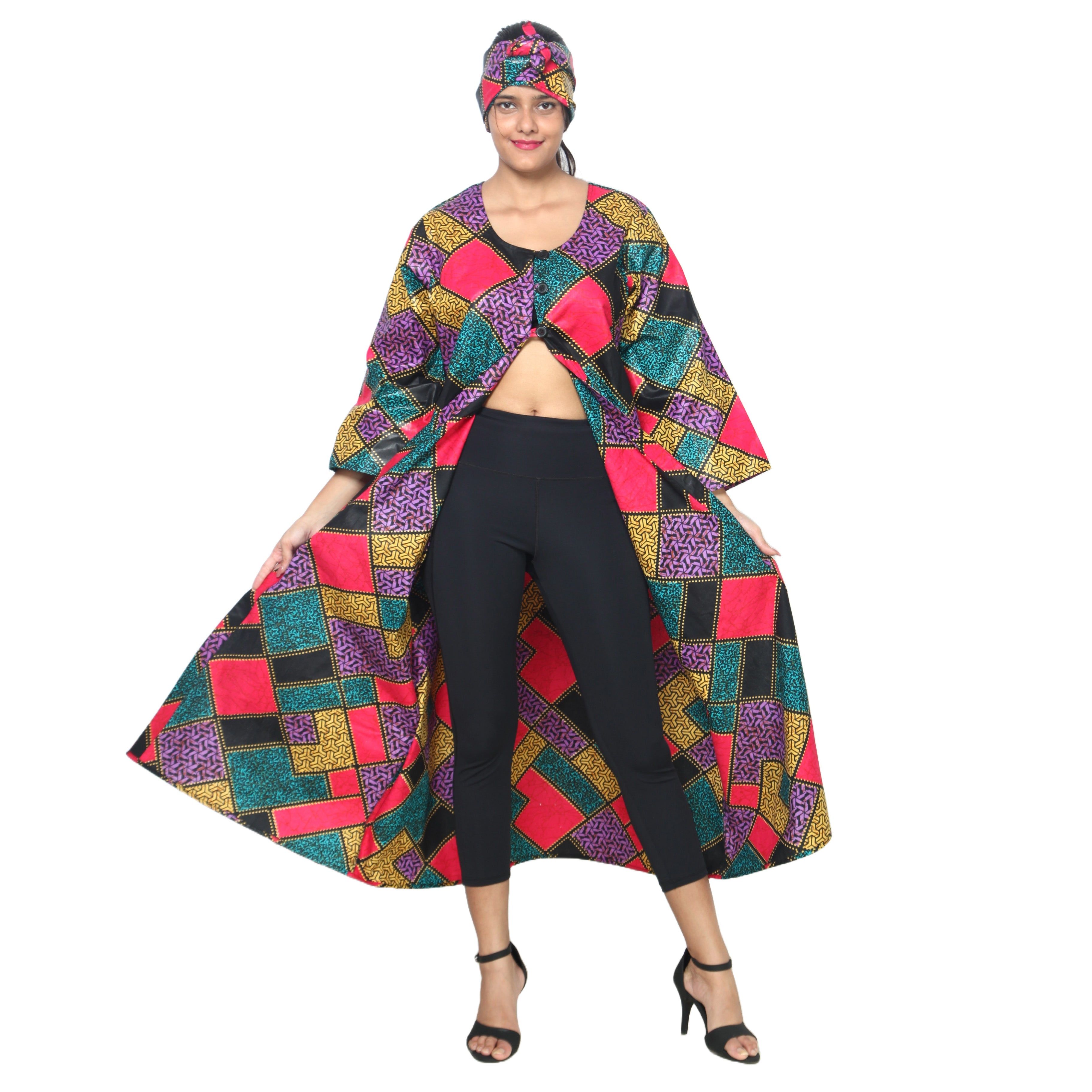 Women's Long Open Jacket -- FI-50023