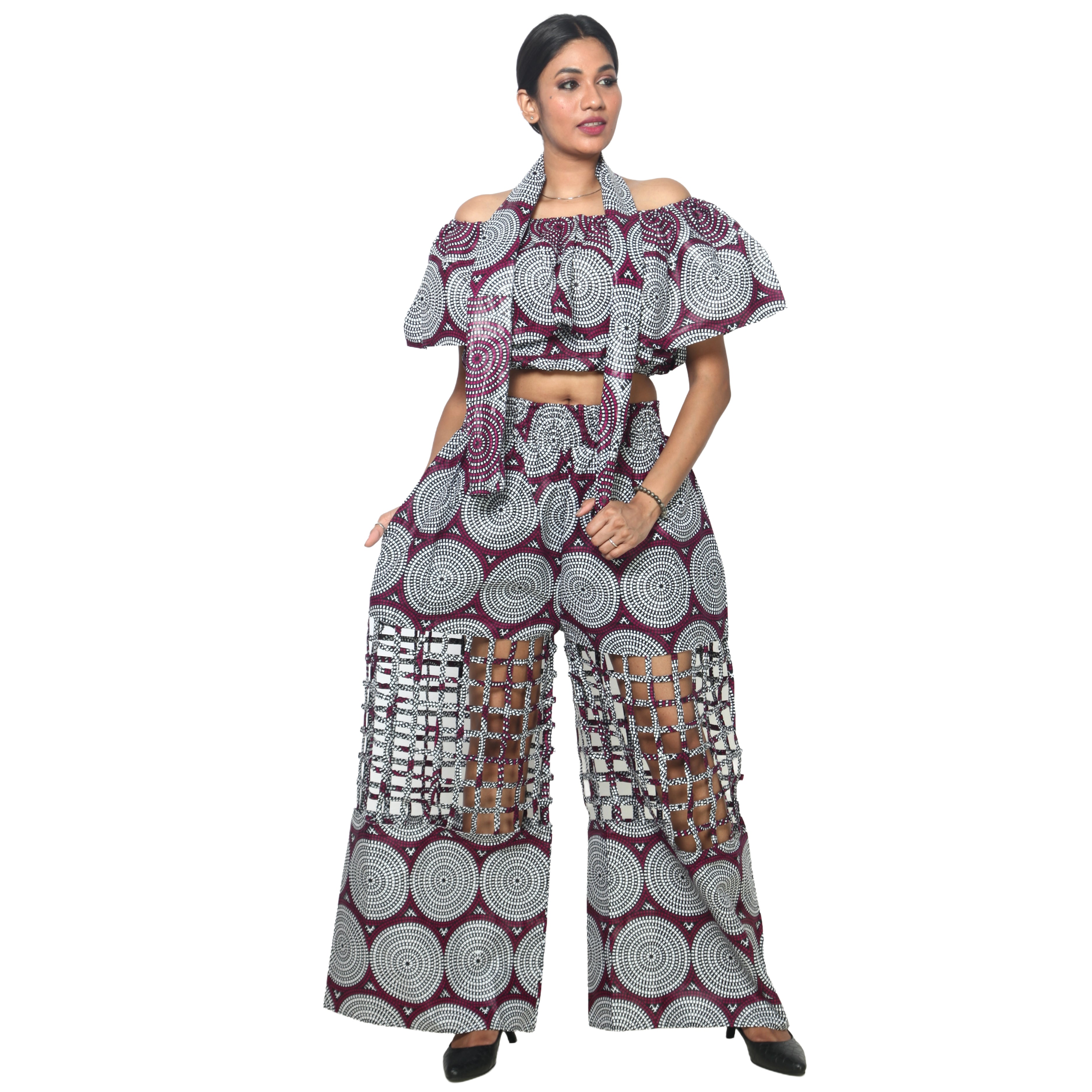 Women's Crop Top and Cage Pant Set -- FI-ST-2010 and FI-ST-118