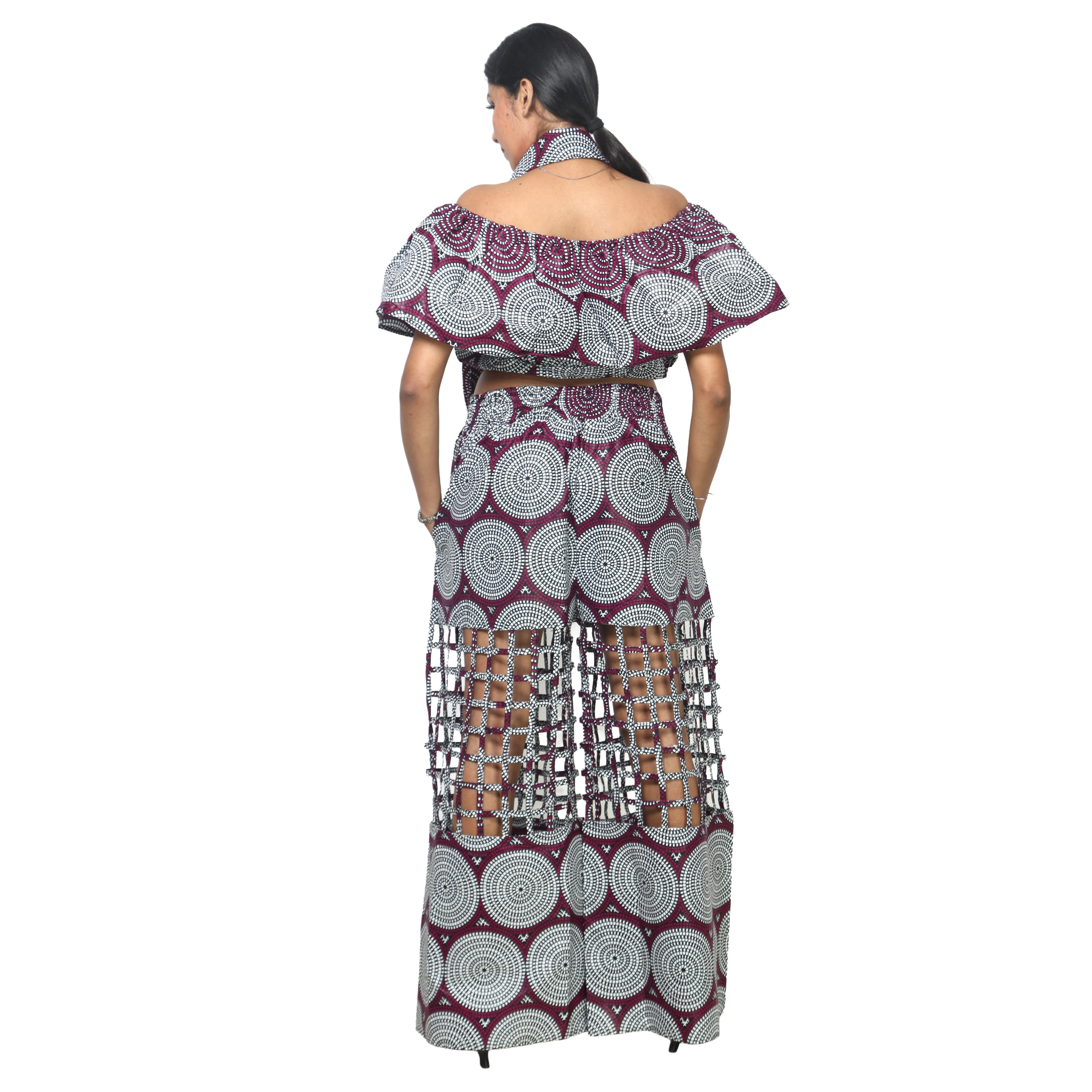 Women's Crop Top and Cage Pant Set -- FI-ST-2010 and FI-ST-118