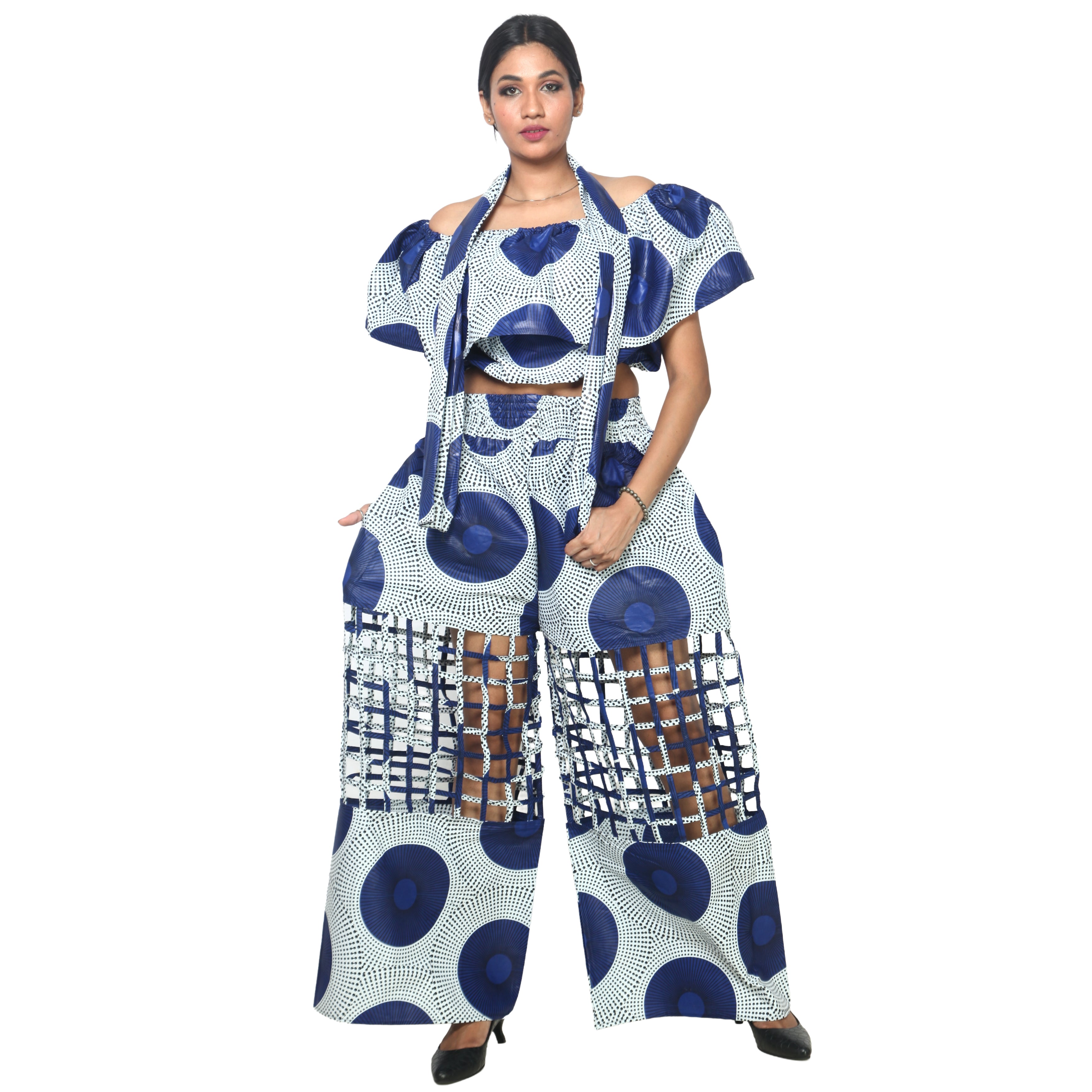 Women's Crop Top and Cage Pant Set -- FI-ST-2010 and FI-ST-118