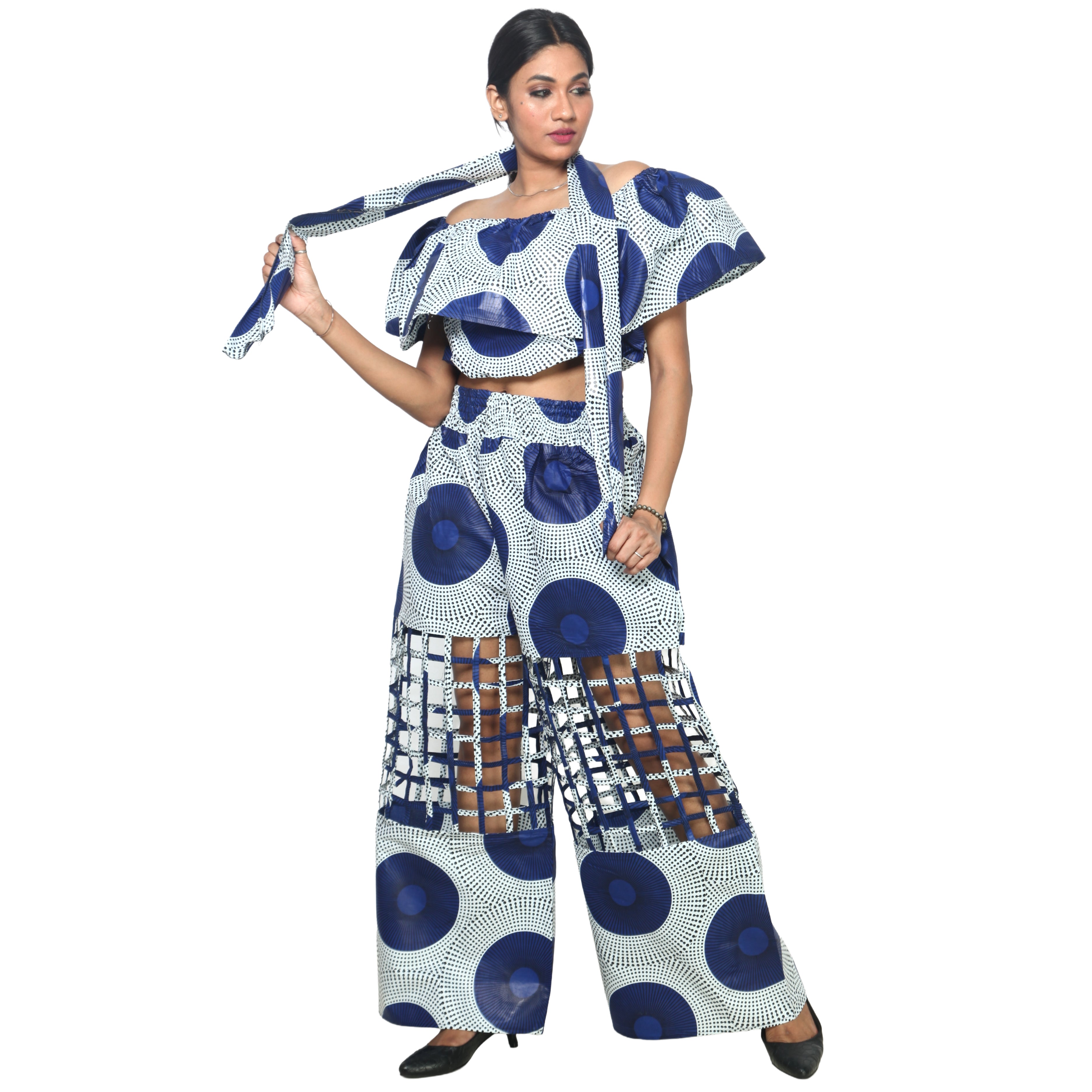 Women's Crop Top and Cage Pant Set -- FI-ST-2010 and FI-ST-118