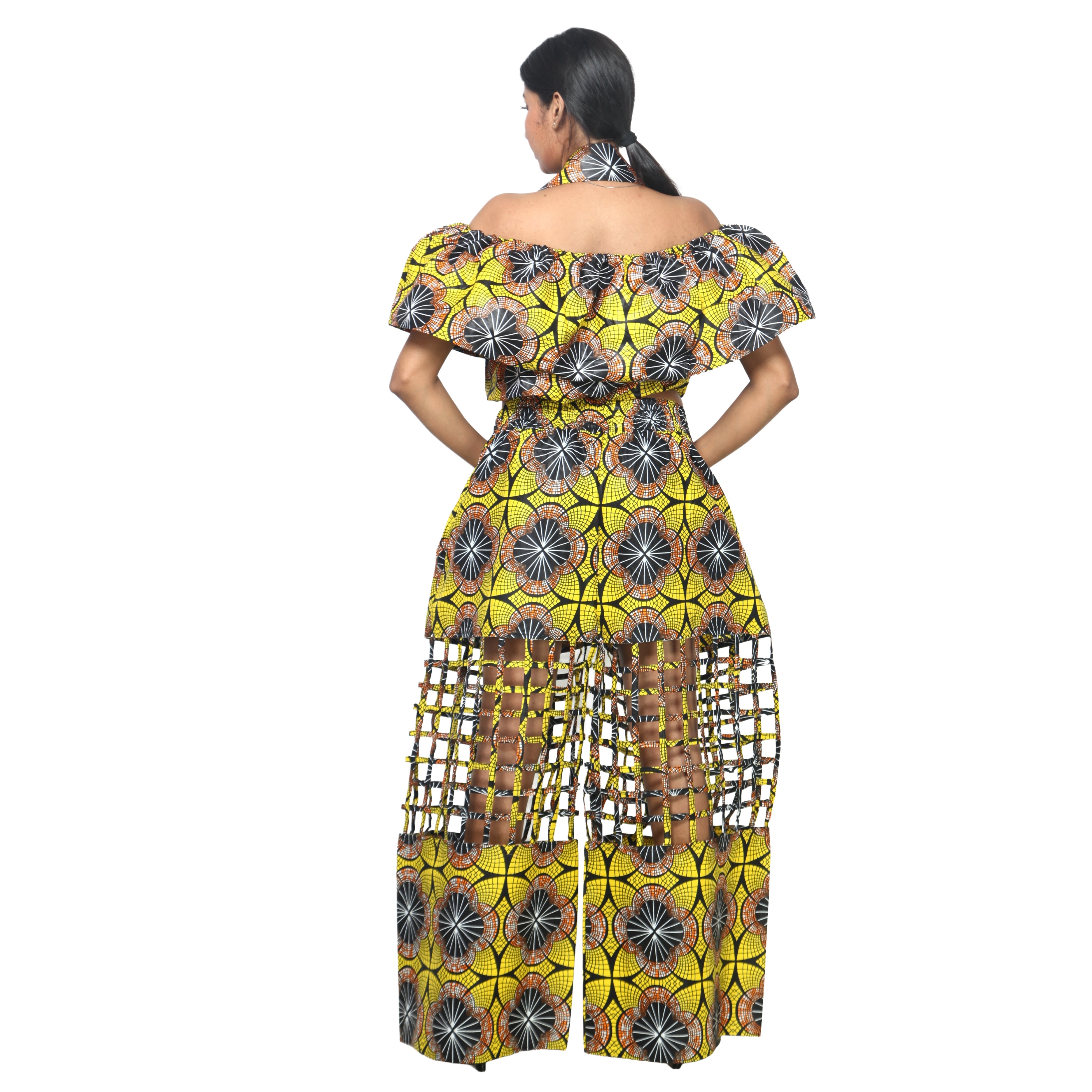 Women's Crop Top and Cage Pant Set -- FI-ST-2010 and FI-ST-118
