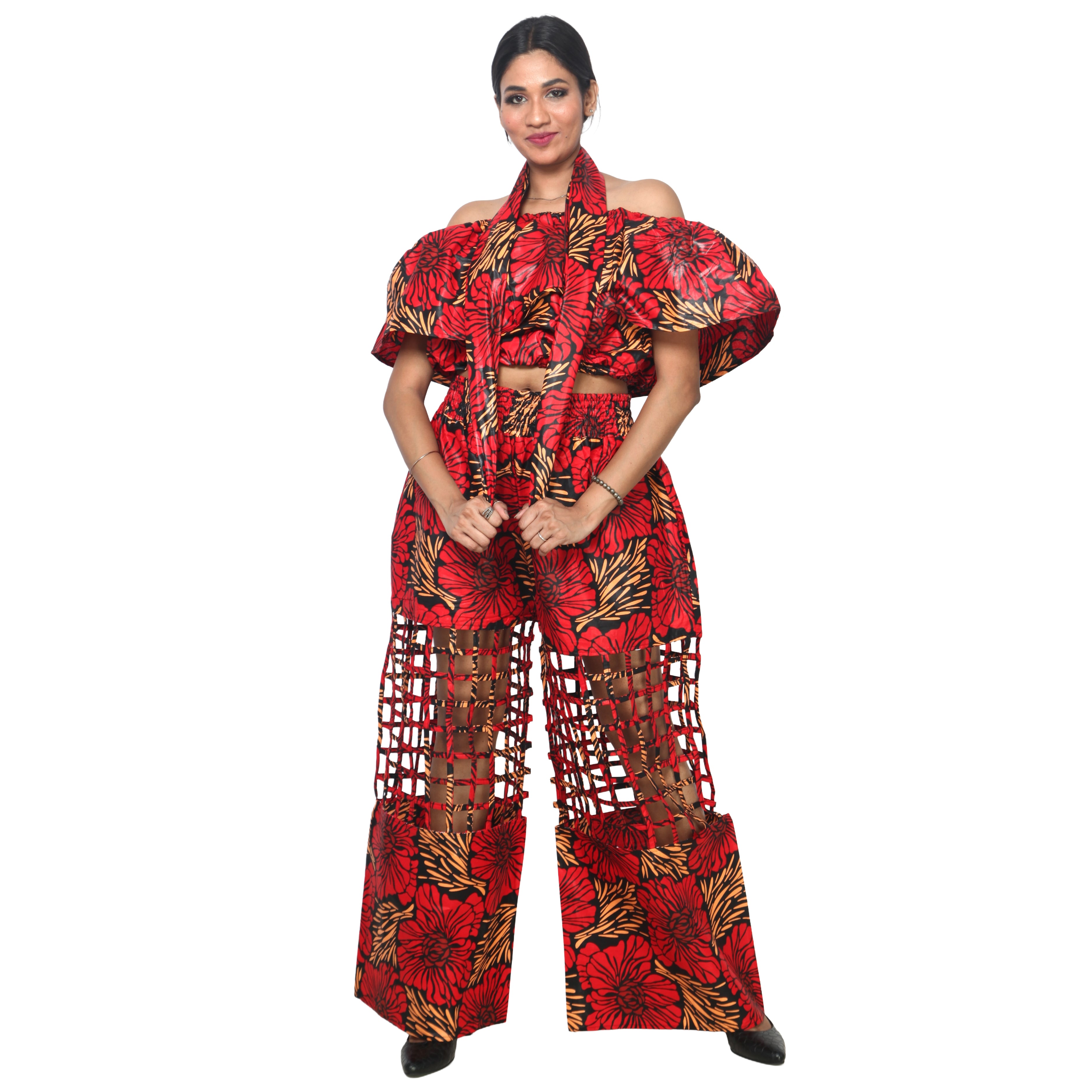 Women's Crop Top and Cage Pant Set -- FI-ST-2010 and FI-ST-118