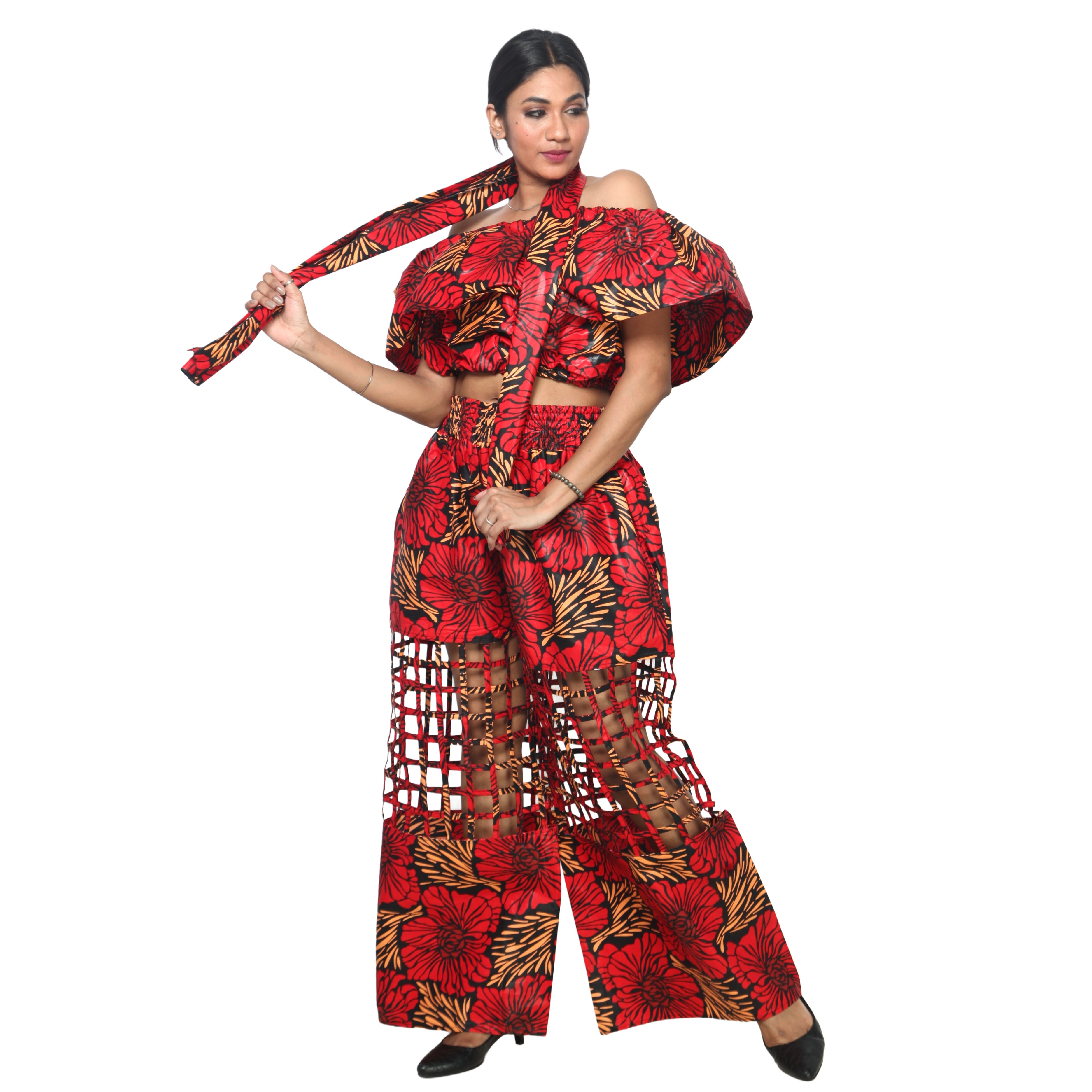 Women's Crop Top and Cage Pant Set -- FI-ST-2010 and FI-ST-118