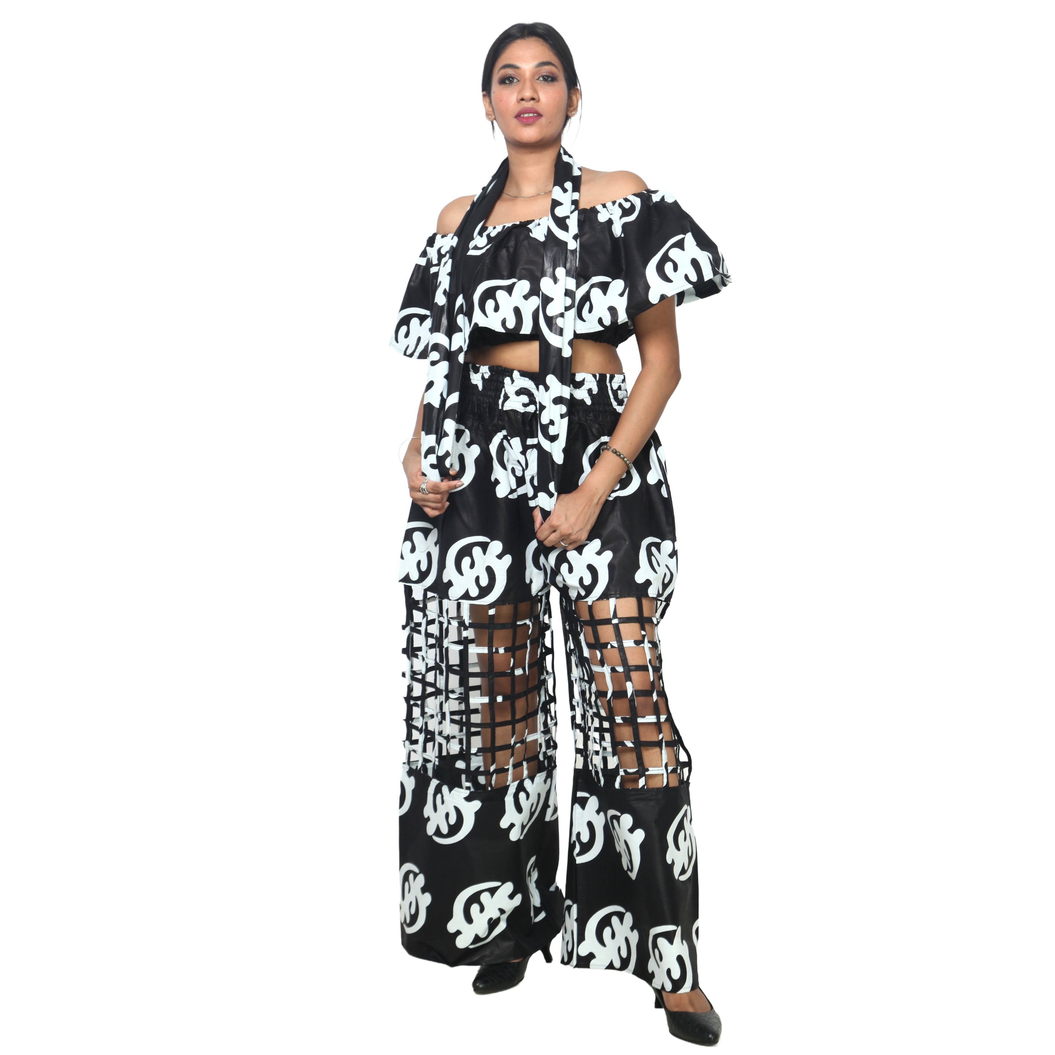 Women's Crop Top and Cage Pant Set -- FI-ST-2010 and FI-ST-118
