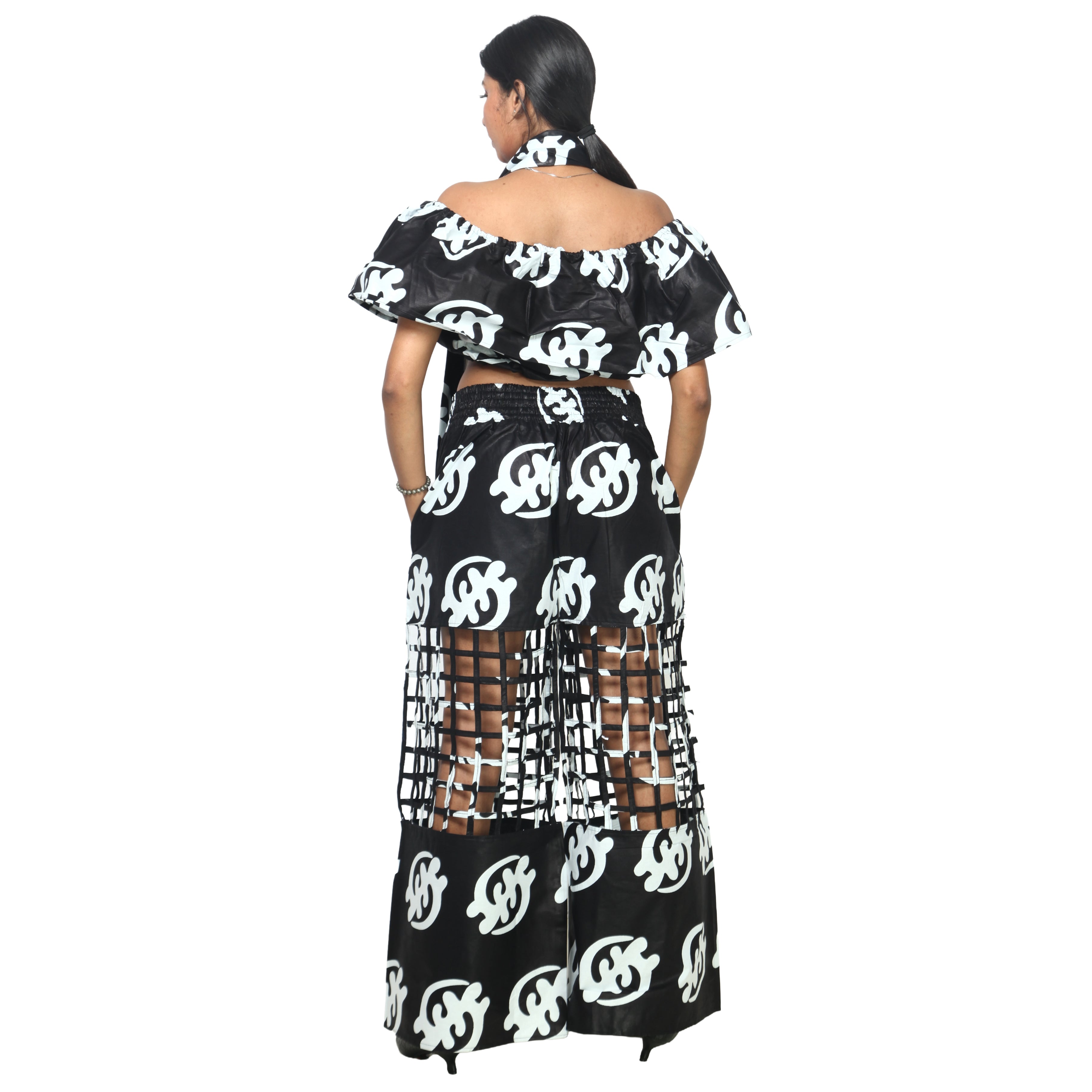 Women's Crop Top and Cage Pant Set -- FI-ST-2010 and FI-ST-118