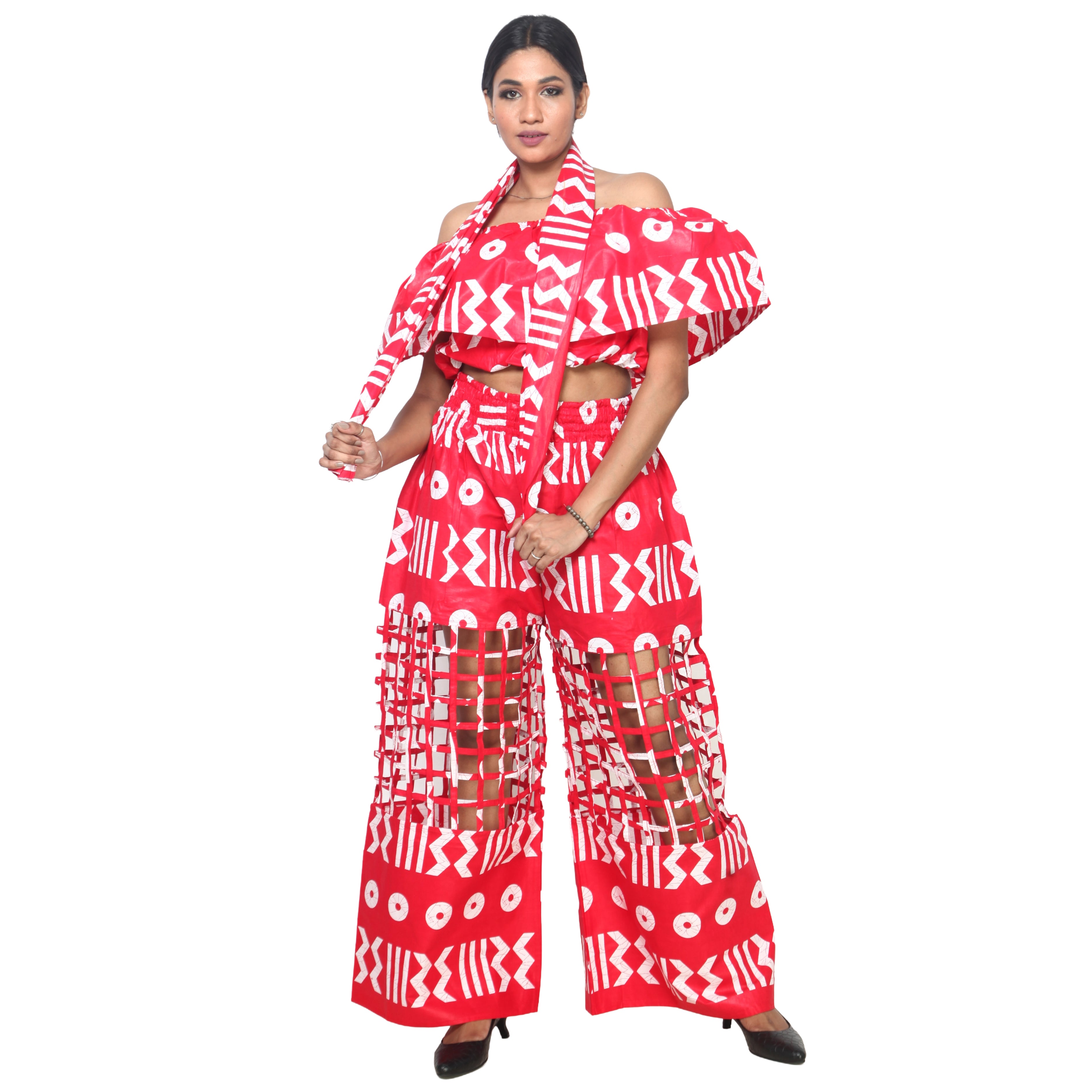 Women's Crop Top and Cage Pant Set -- FI-ST-2010 and FI-ST-118