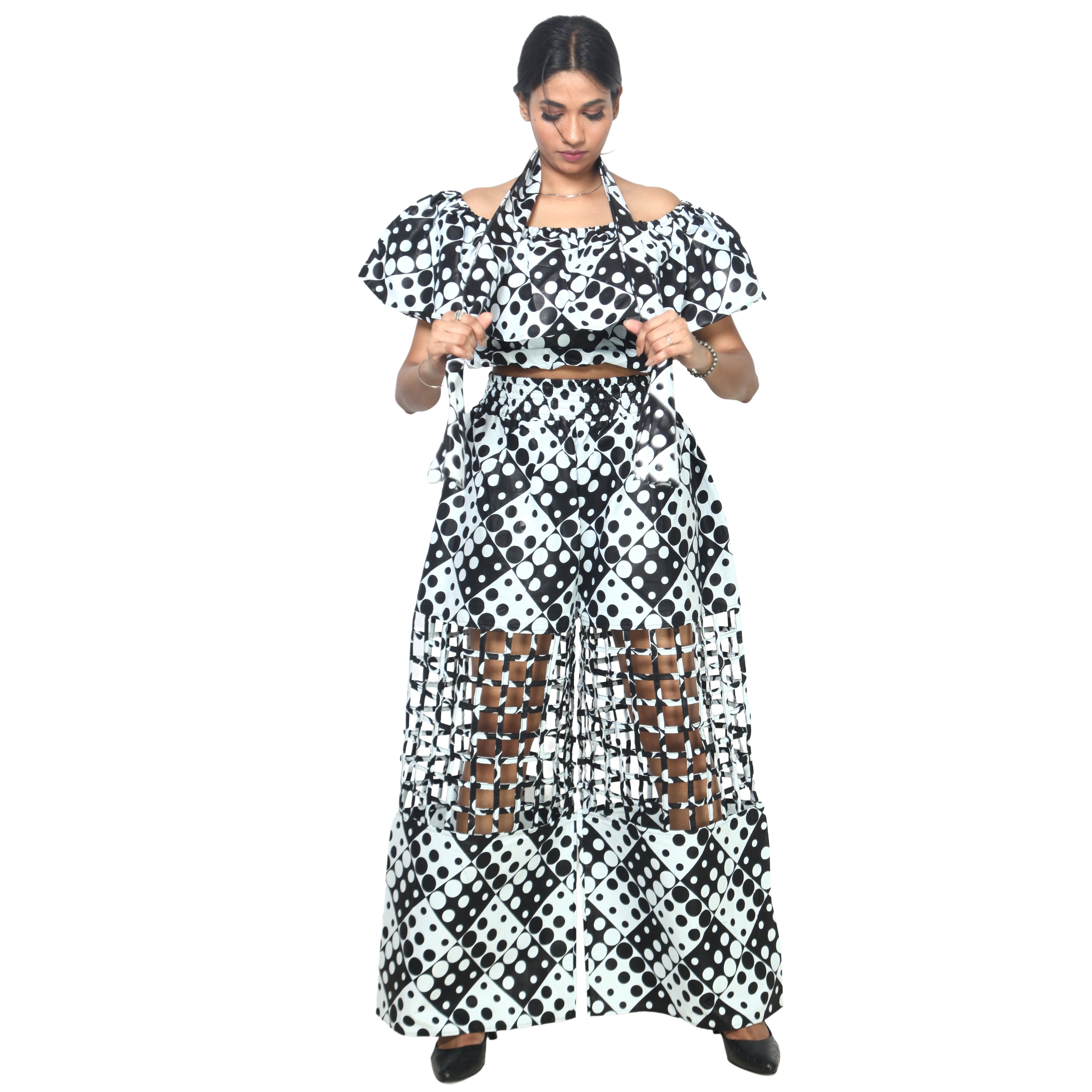 Women's Crop Top and Cage Pant Set -- FI-ST-2010 and FI-ST-118