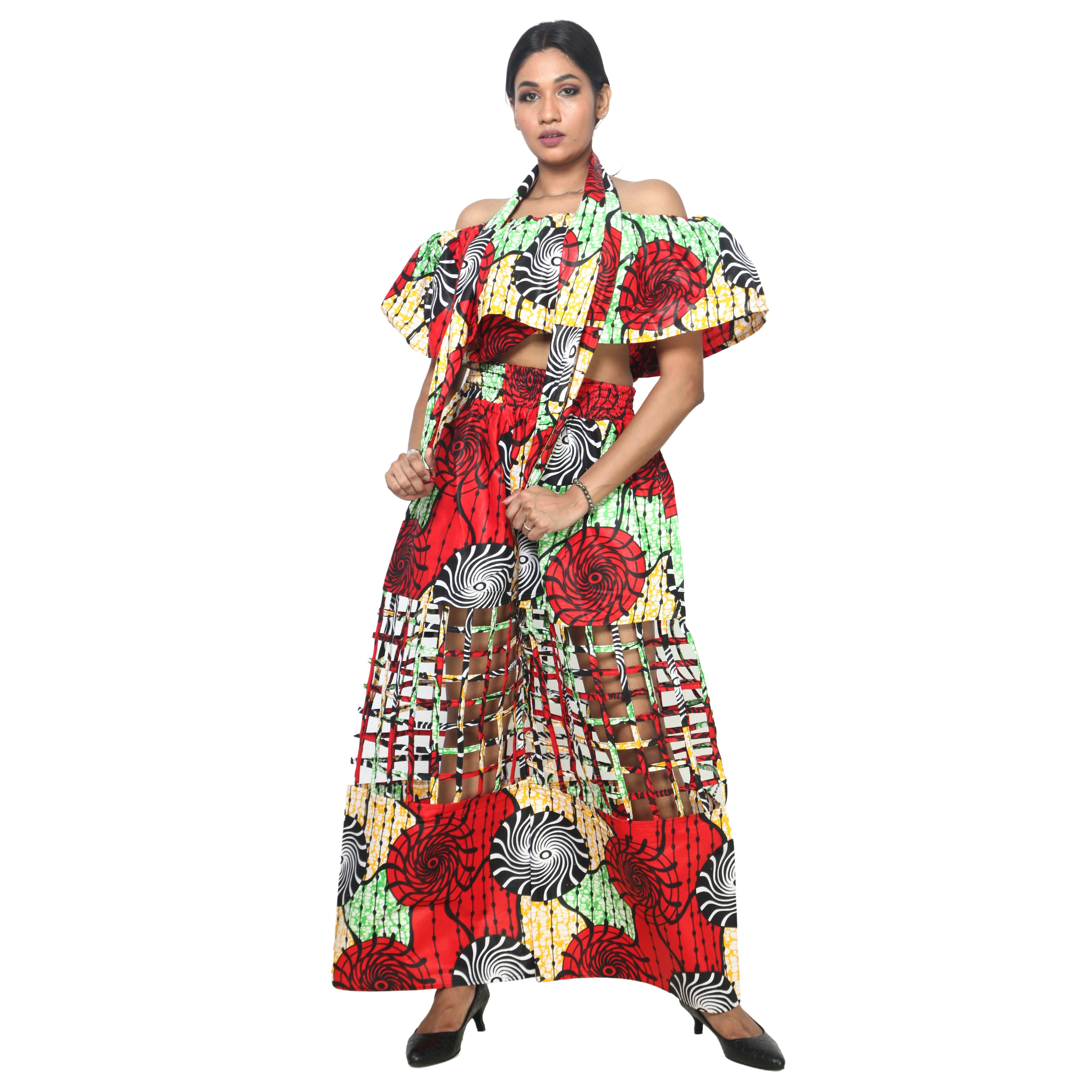 Women's Crop Top and Cage Pant Set -- FI-ST-2010 and FI-ST-118