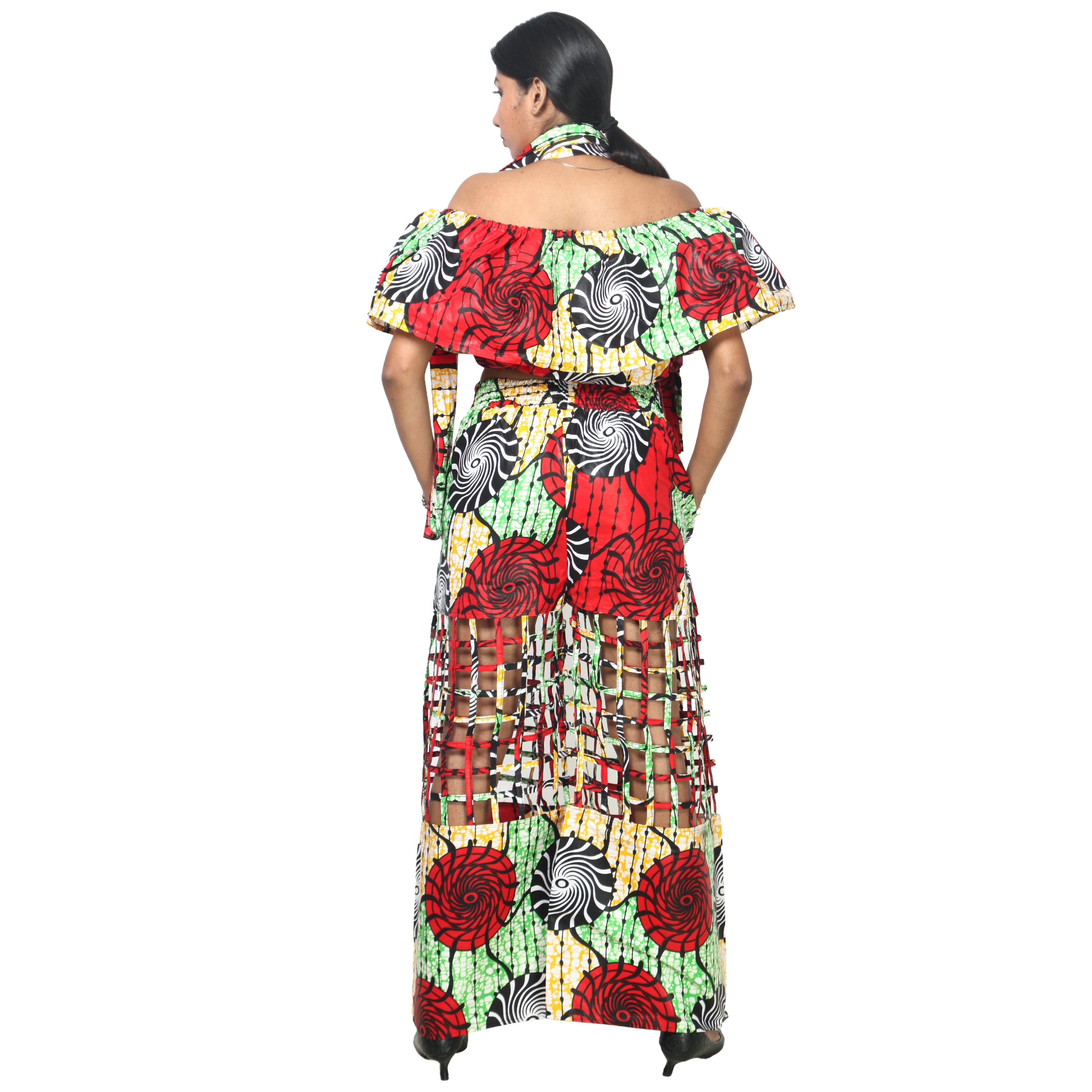 Women's Crop Top and Cage Pant Set -- FI-ST-2010 and FI-ST-118
