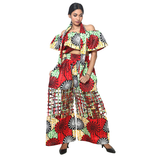 Women's Crop Top and Cage Pant Set -- FI-ST-2010 and FI-ST-118