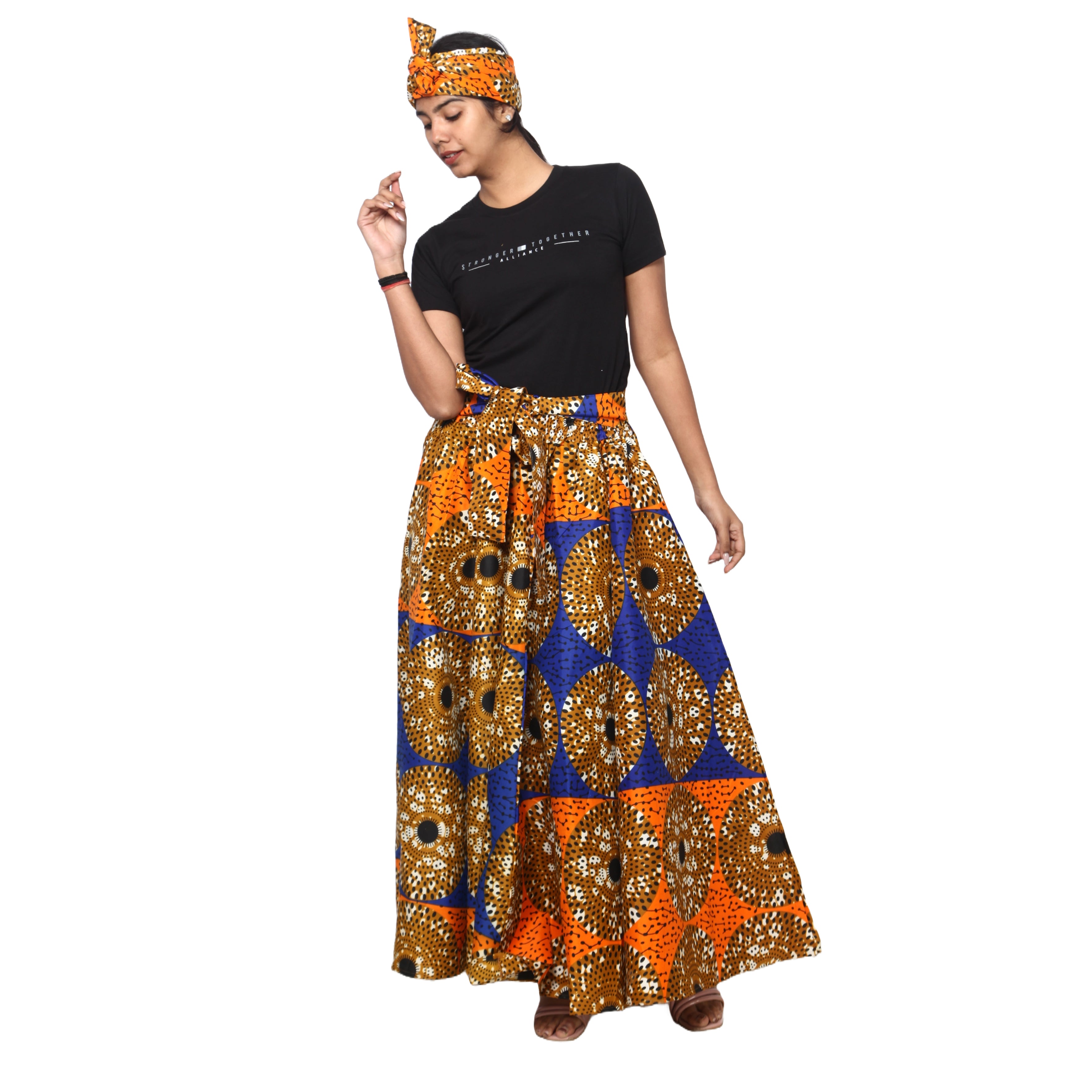 Women's Rayon Maxi Skirt -- FI-R40