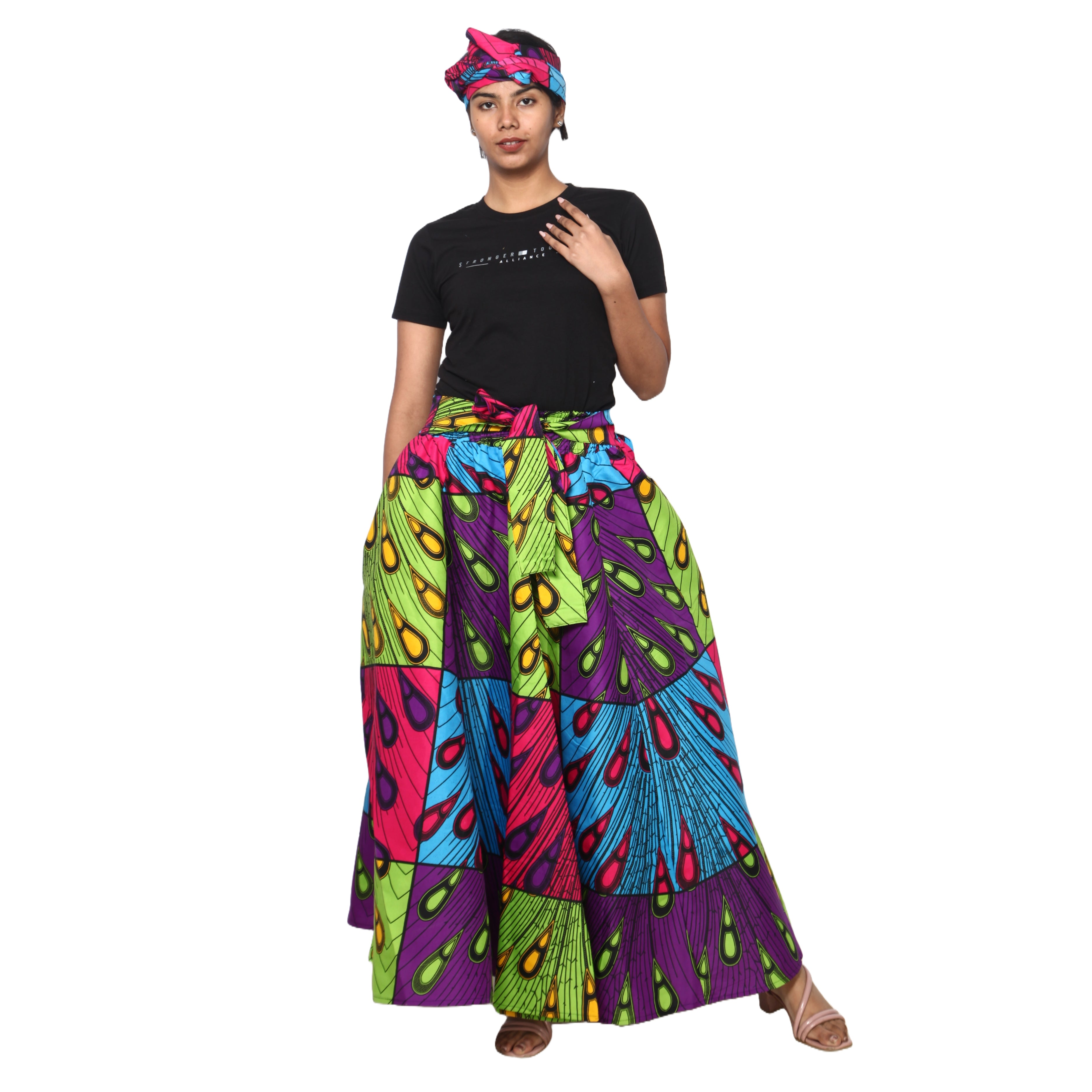 Women's Rayon Maxi Skirt -- FI-R40