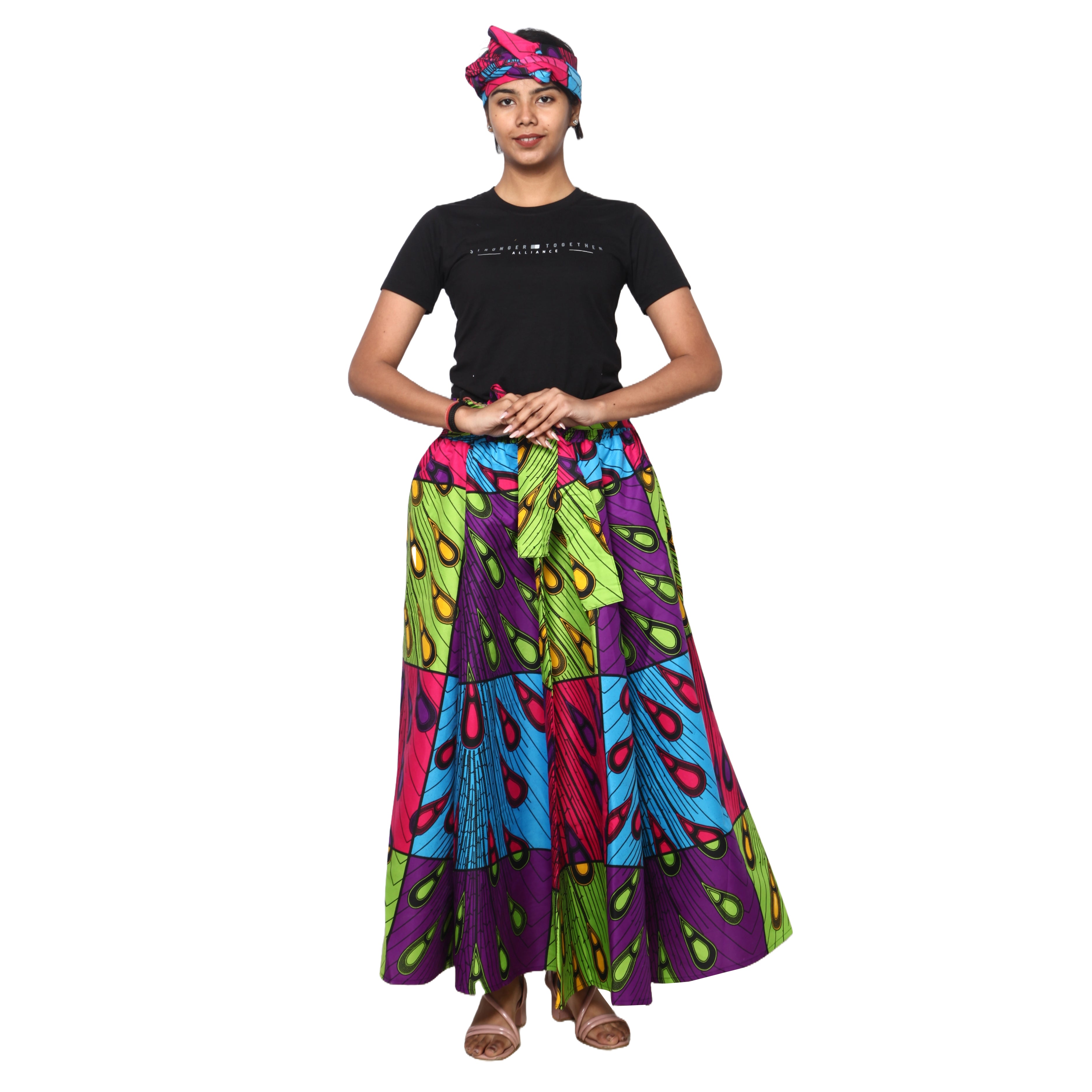 Women's Rayon Maxi Skirt -- FI-R40