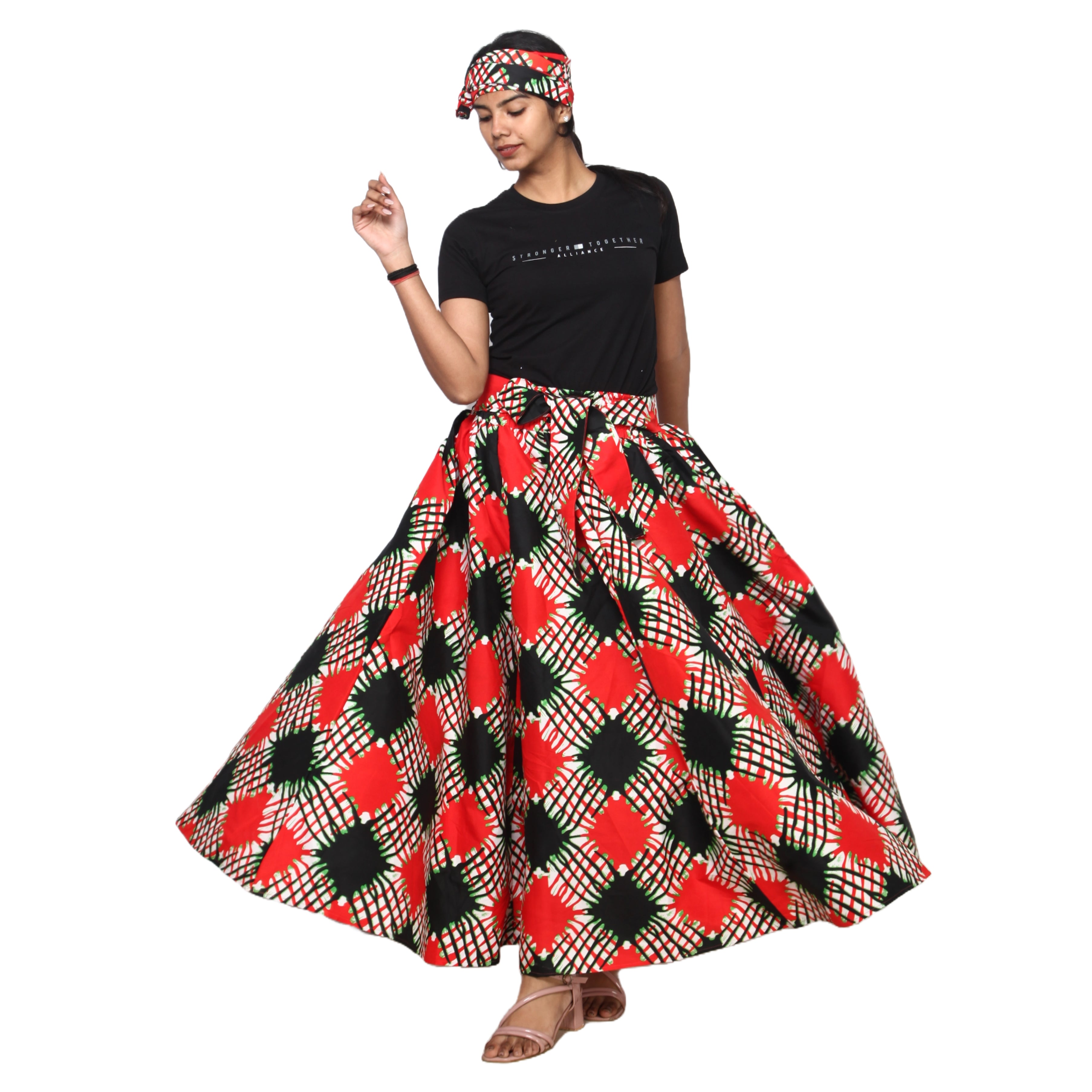Women's Rayon Maxi Skirt -- FI-R40