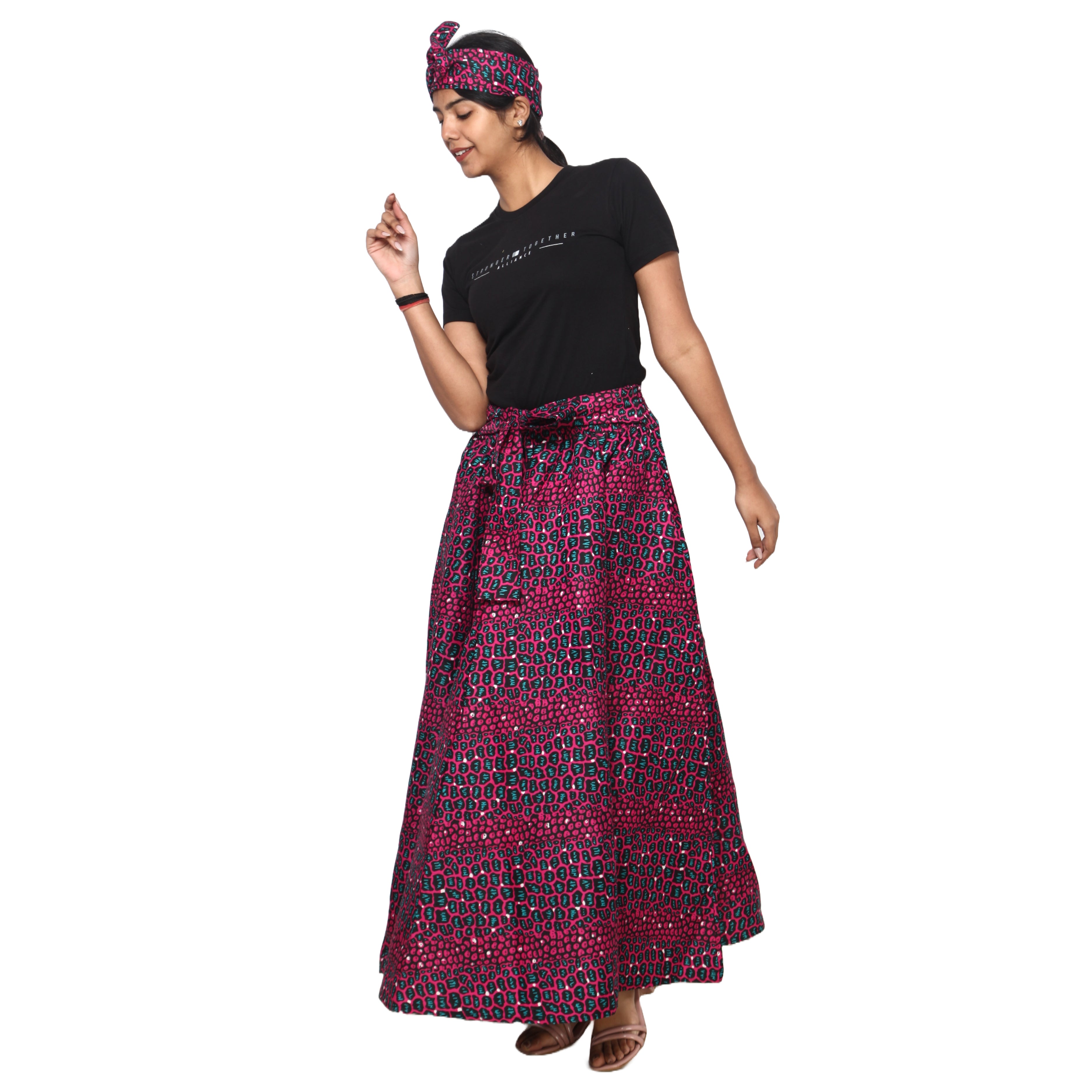 Women's Rayon Maxi Skirt -- FI-R40