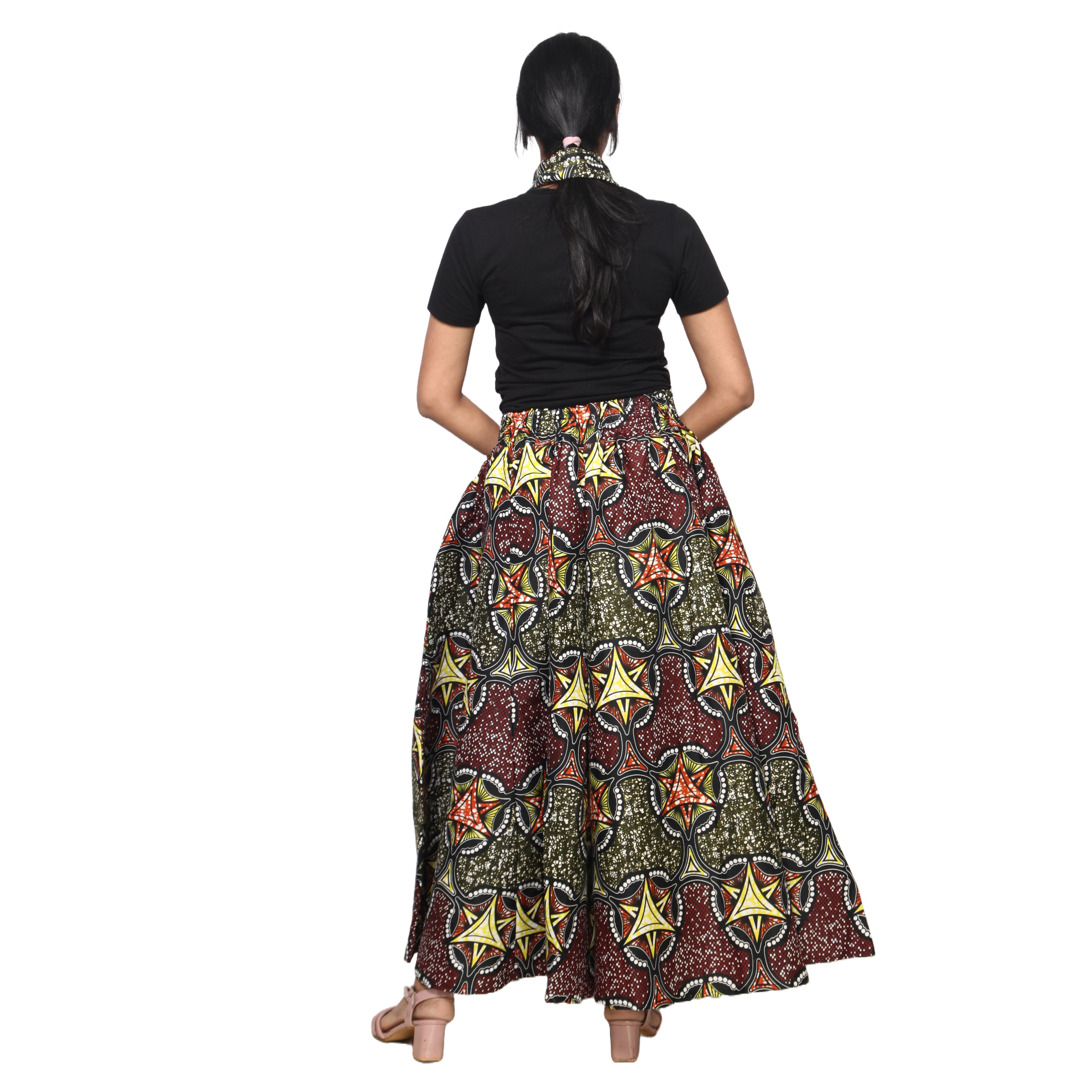 Women's Rayon Maxi Skirt -- FI-R40