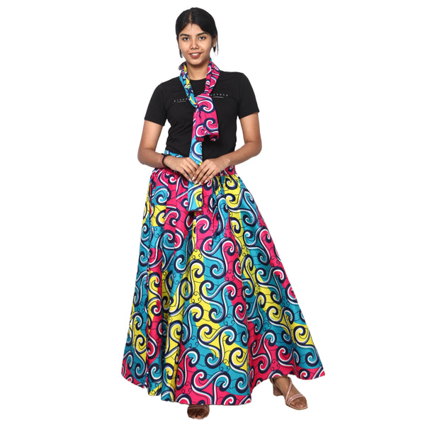 Women's Rayon Maxi Skirt -- FI-R40