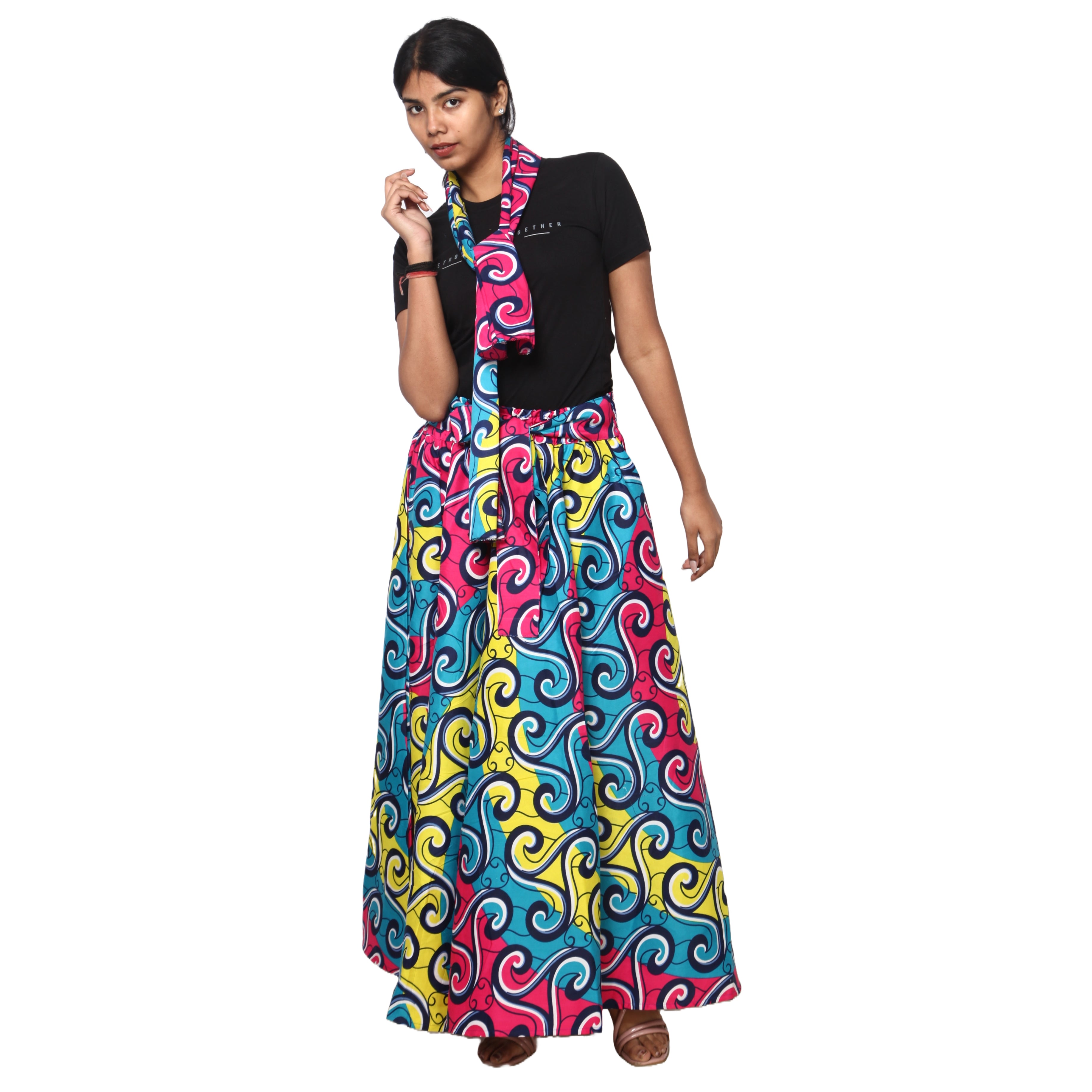 Women's Rayon Maxi Skirt -- FI-R40