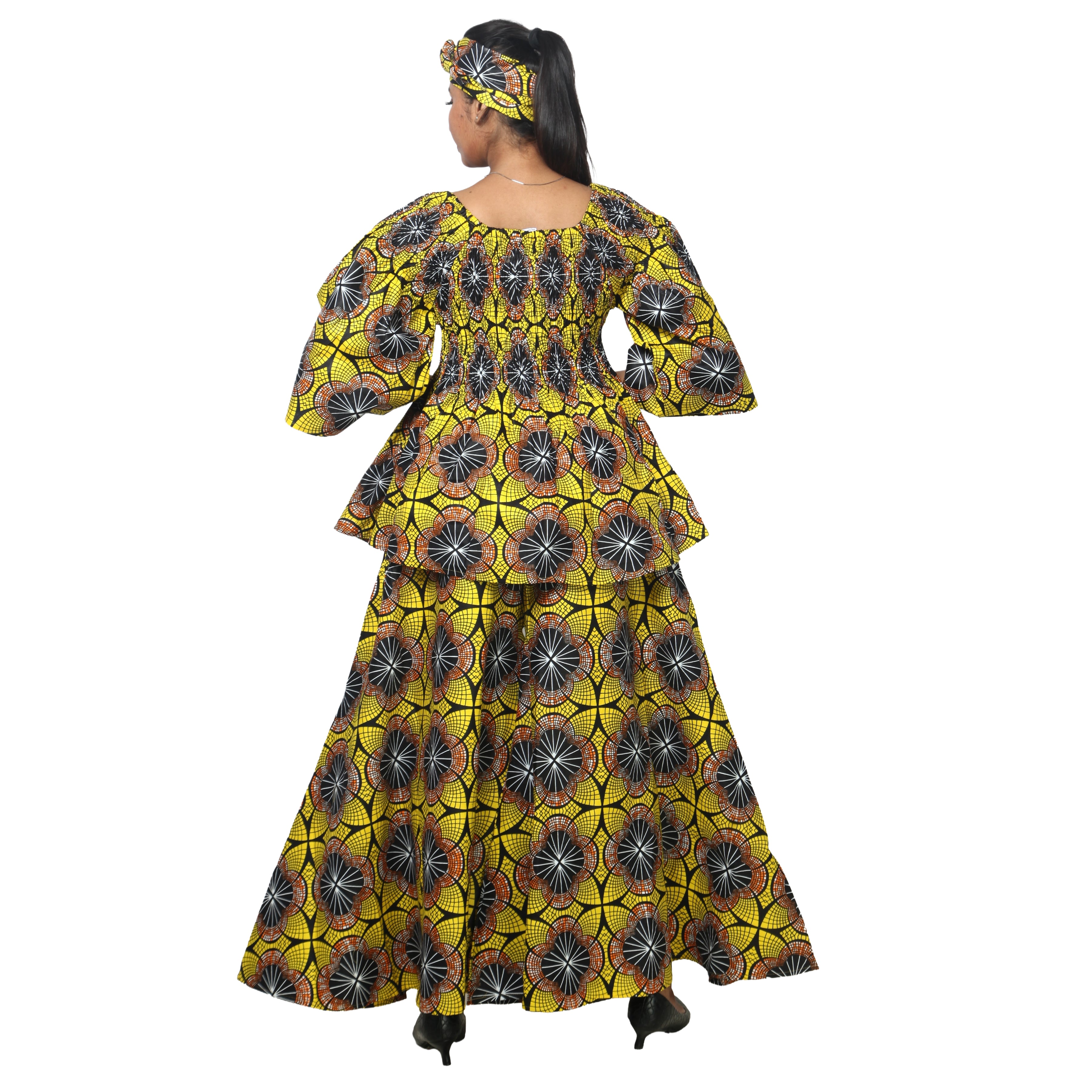 Peplum Tunic Top with Matching Palazzo Pants -- FI-50 and FI-2039 SET