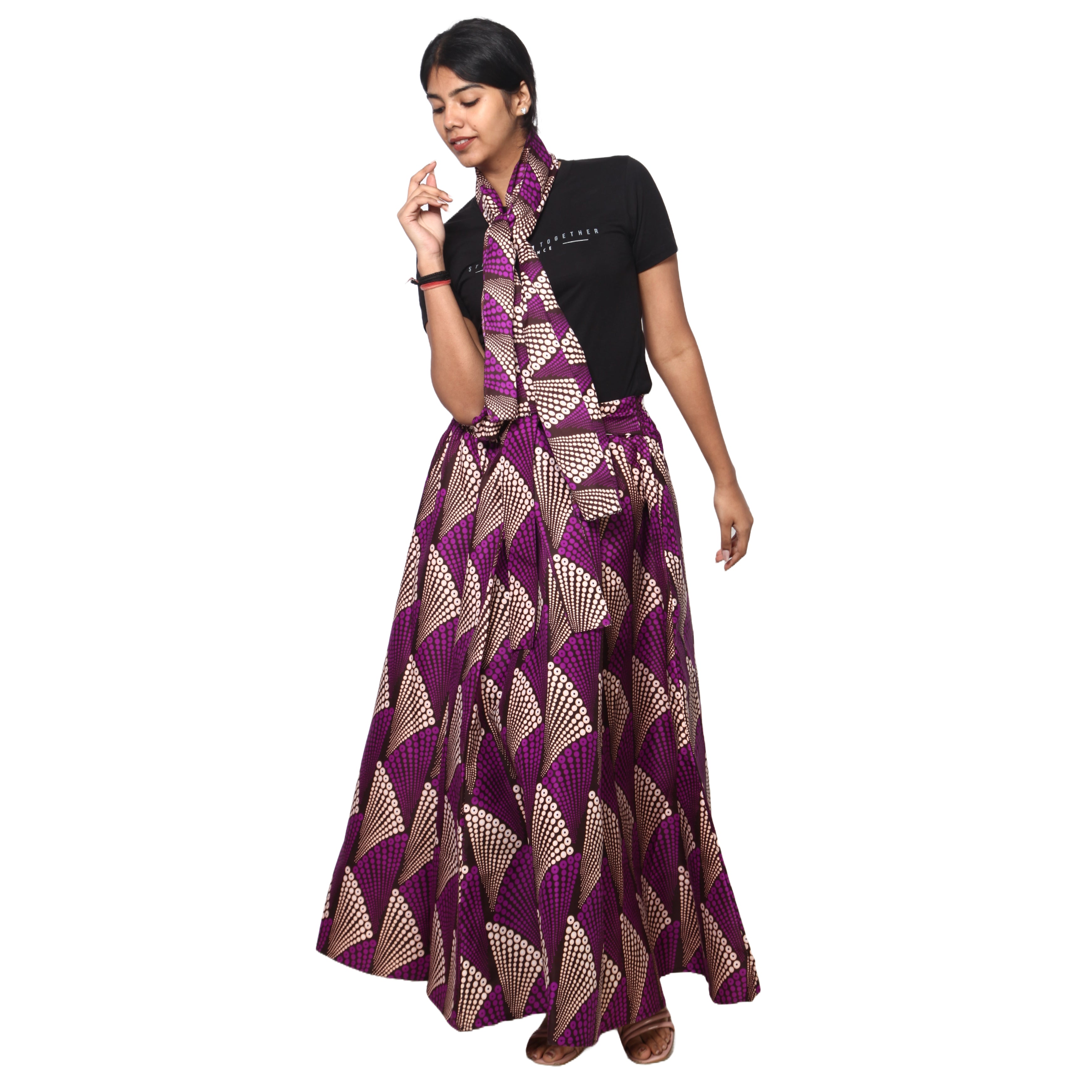 Women's Rayon Maxi Skirt -- FI-R40
