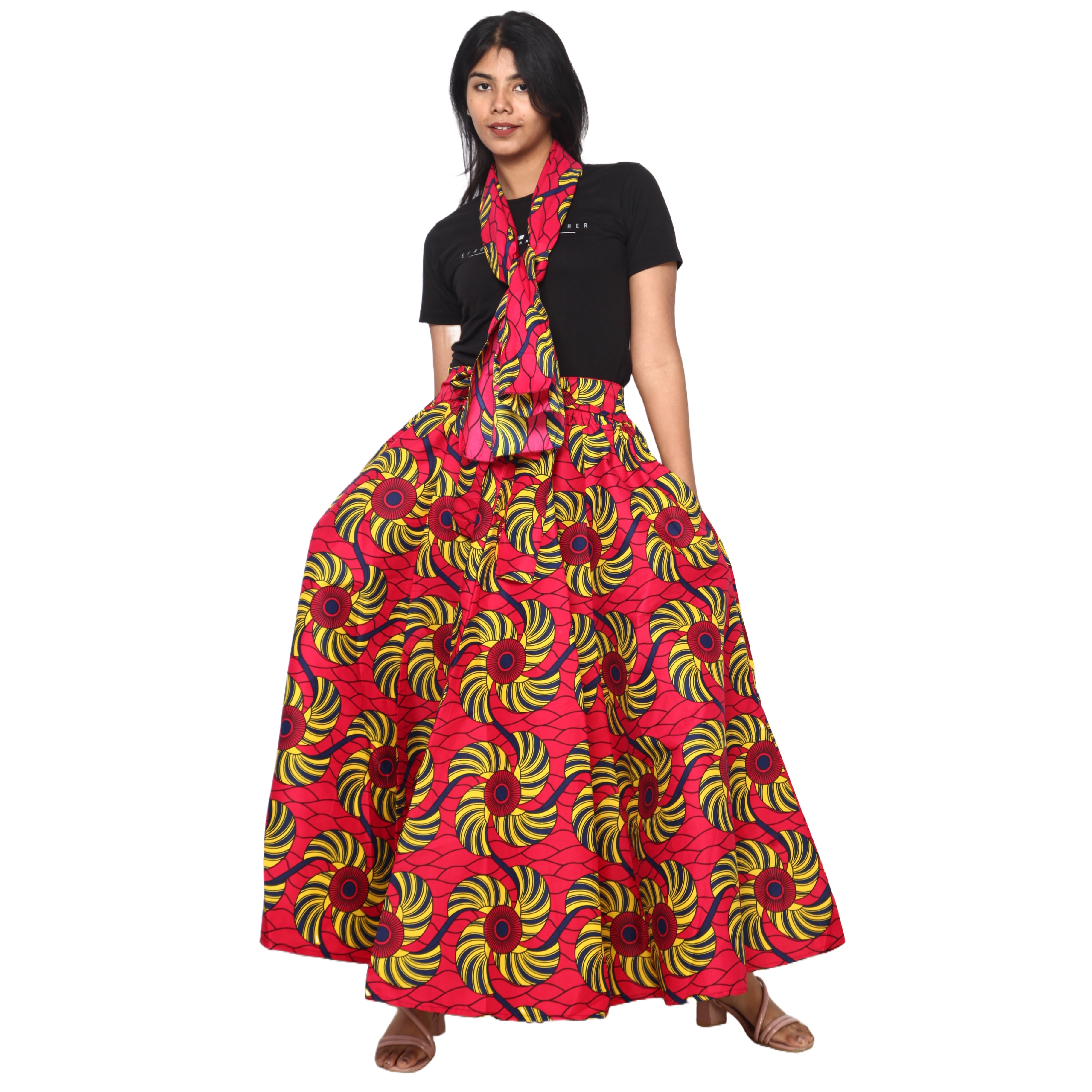 Women's Rayon Maxi Skirt -- FI-R40